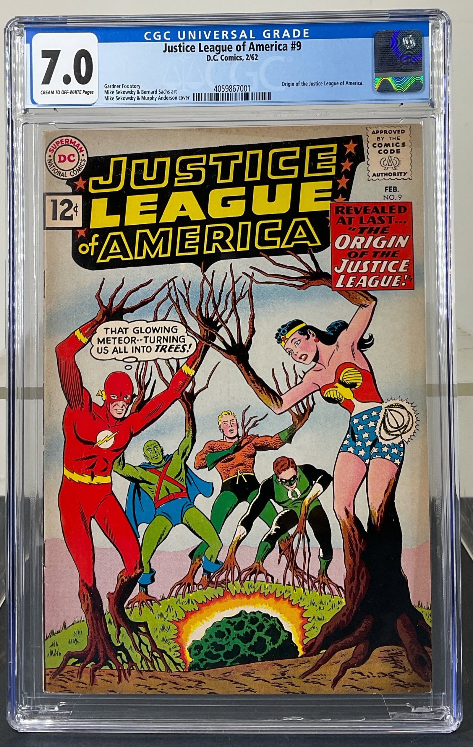 Justice League of America #9 (D.C. Comics, 1962) CGC 7.0 Cream to Off-White Pages (1 of 3)