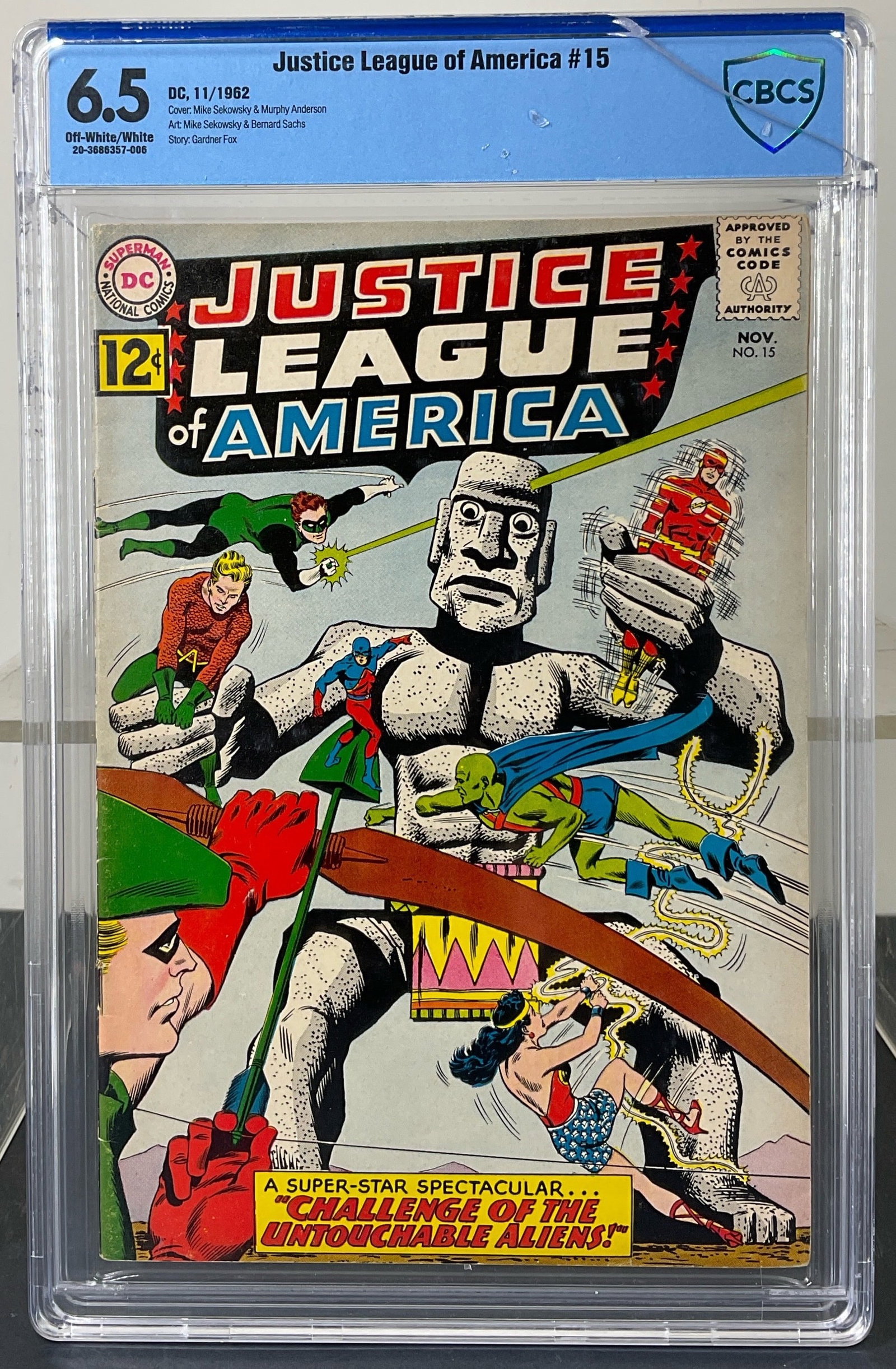Justice League of America #15 (DC, 1962) CBCS 6.5 Off-White/White pages (1 of 3)