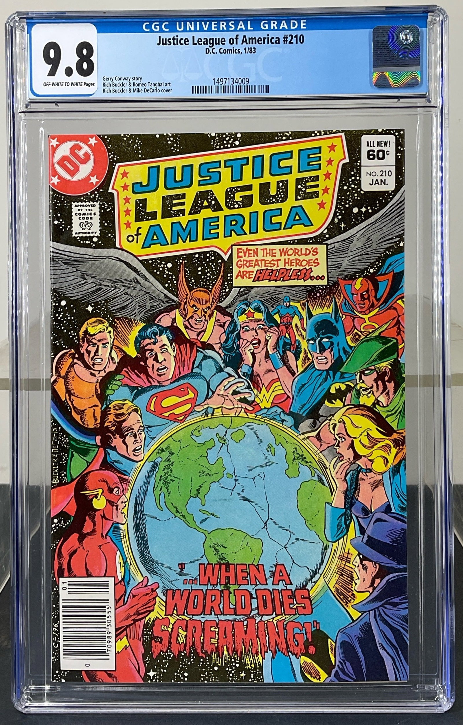 Justice League of America #210 (D.C. Comics, 1983) CGC 9.8 Off-white to white pages (1 of 3)