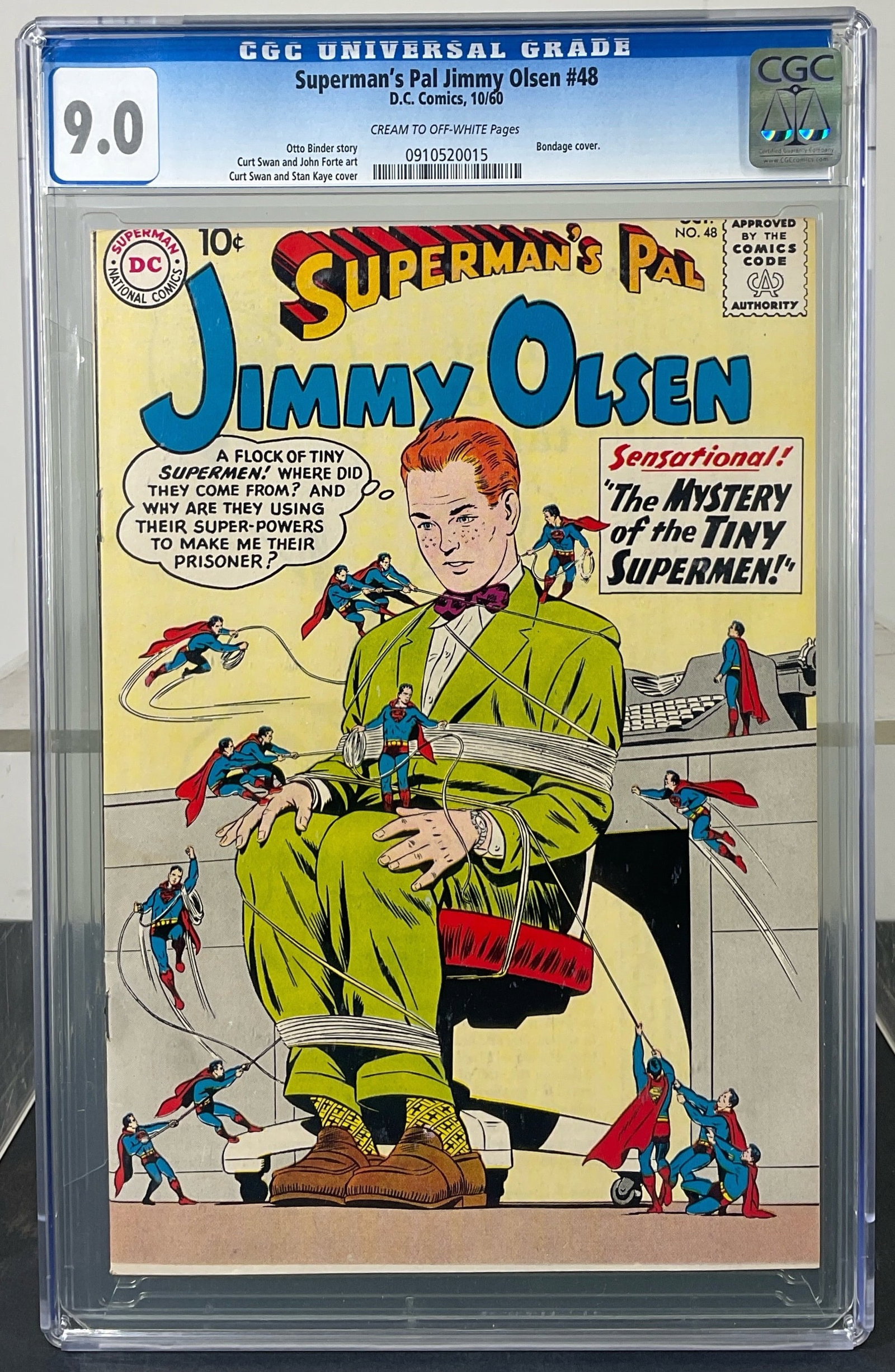 Superman's Pal Jimmy Olsen #48 (D.C. Comics, 1960) CGC 9.0 Cream to Off-White Pages (1 of 3)