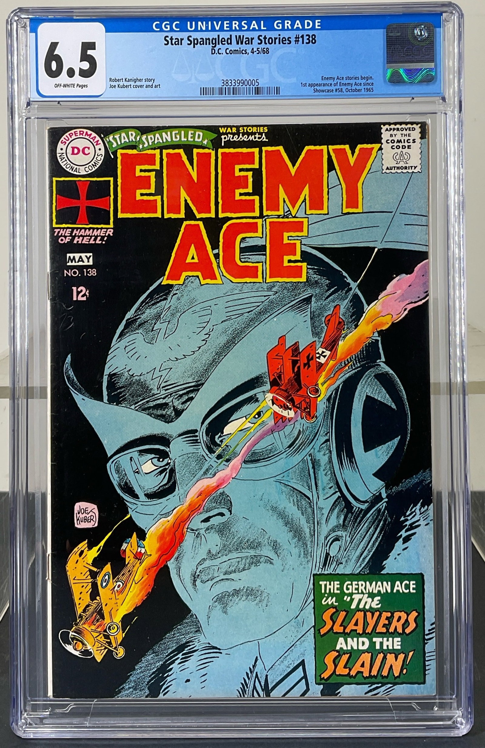 Star Spangled War Stories #138 (D.C. Comics, 1968) CGC 6.5 Off-White Pages (1 of 3)