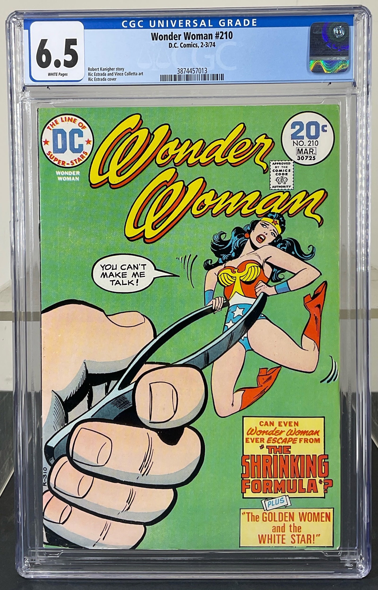 Wonder Woman #210 (D.C. Comics, 1974) CGC 6.5 White pages (1 of 3)