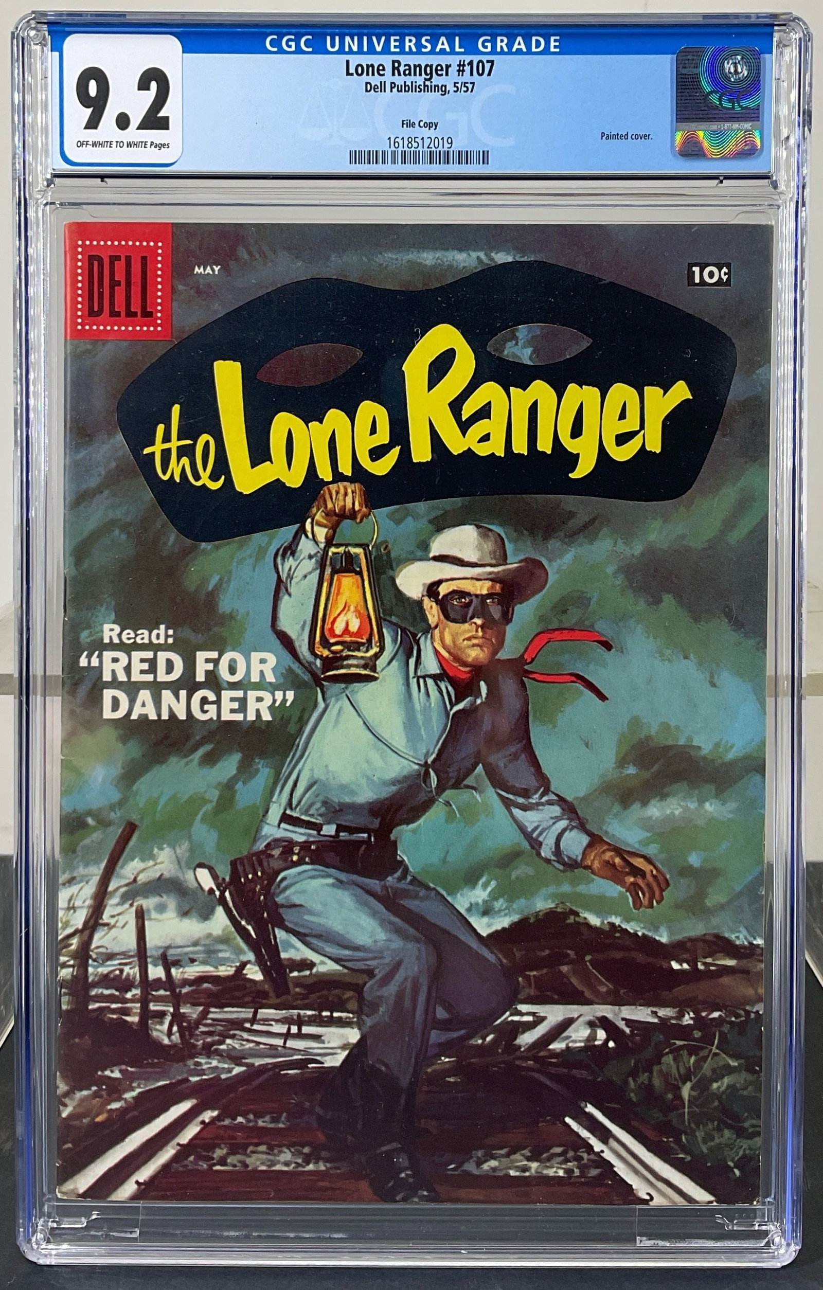 Lone Ranger #107 (Dell Publishing, 1957) CGC 9.2 Off-white to white pages (1 of 3)