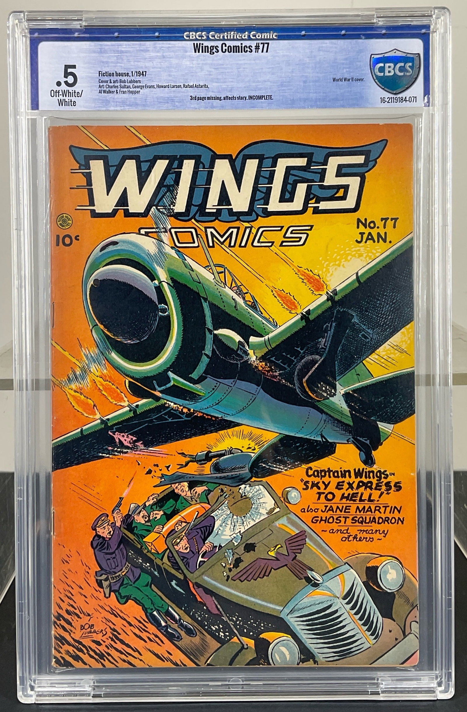 Wings Comics #77 (Fiction House, 1947) CBCS 0.5 Off-White/White pages (1 of 3)