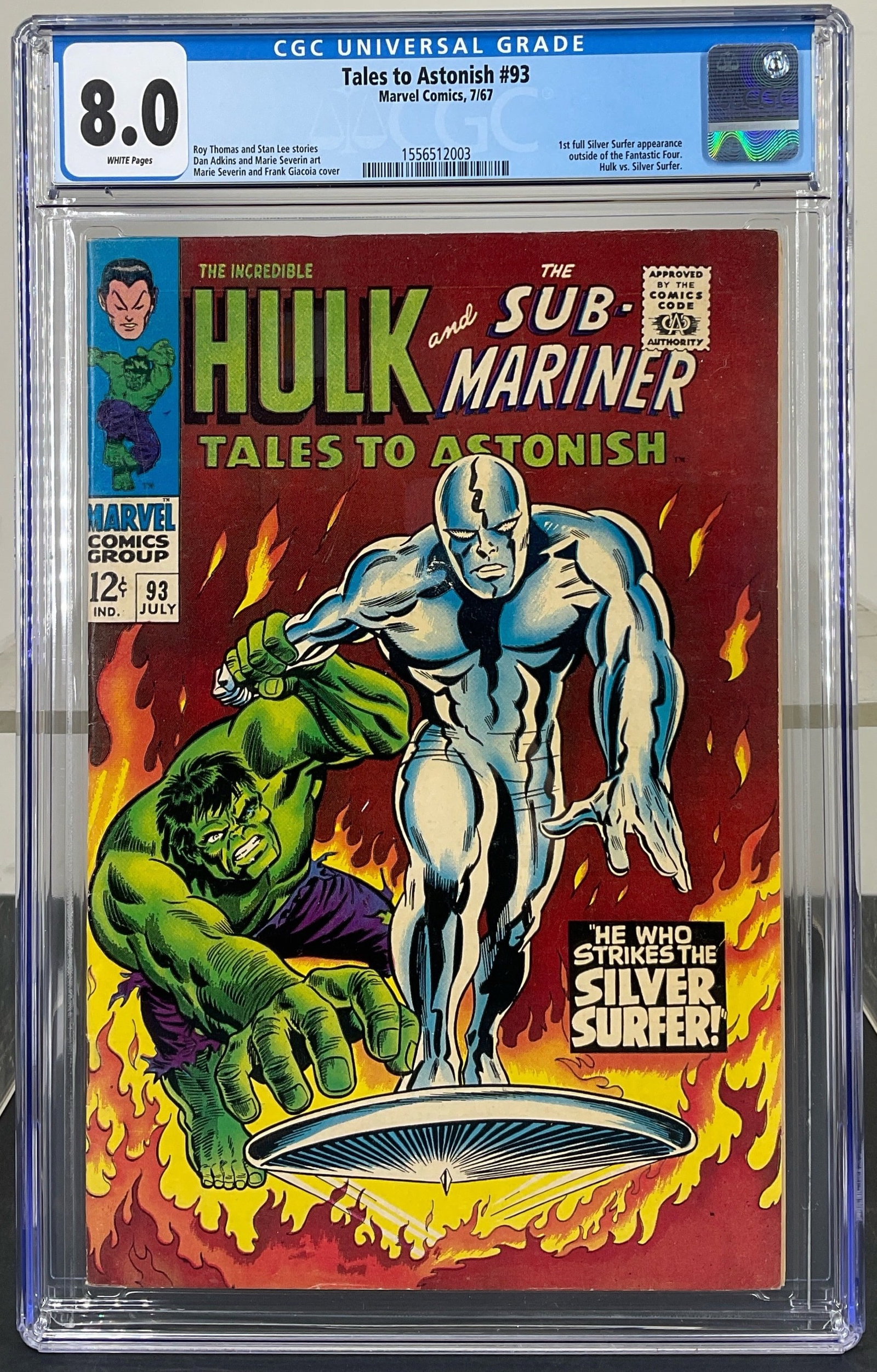 Tales to Astonish #93 (Marvel Comics, 1967) CGC 8.0 White pages (1 of 3)