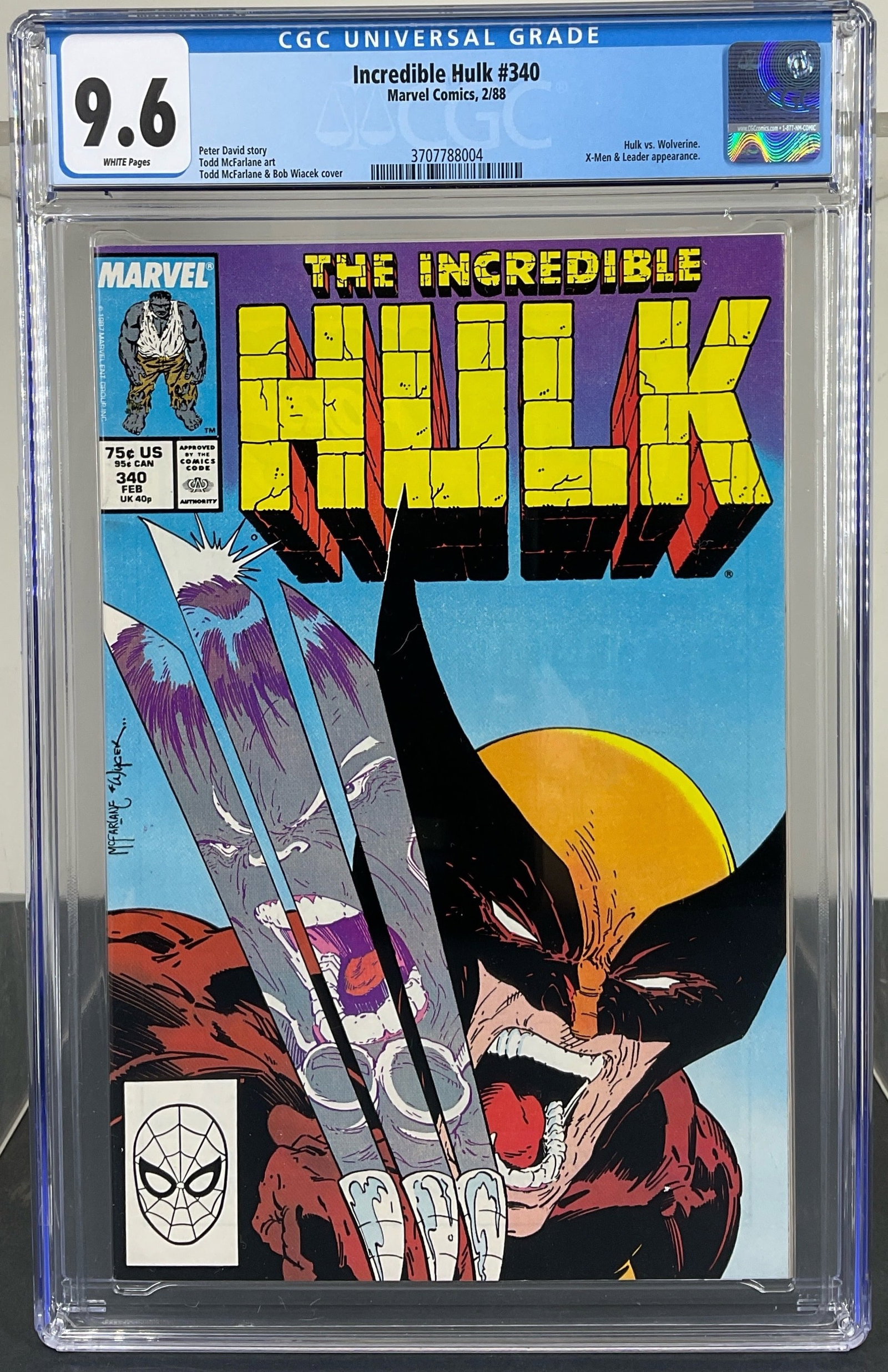 Incredible Hulk #340 (Marvel Comics, 1988) CGC 9.6 White pages (1 of 3)