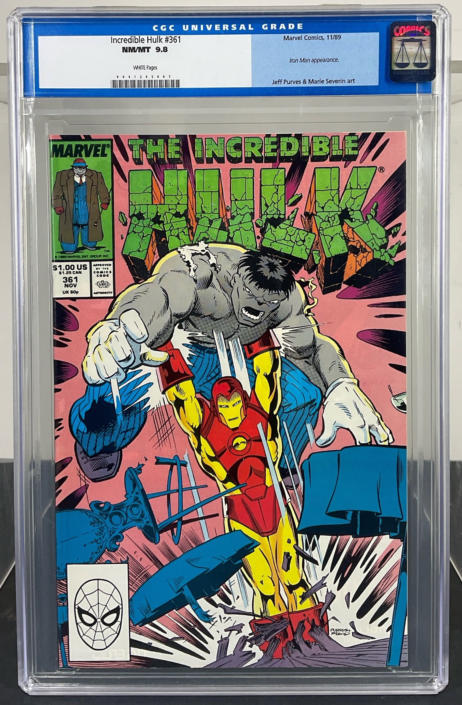 Incredible Hulk #361 (Marvel Comics, 1989) CGC NM/MT 9.8 White Pages (1 of 3)