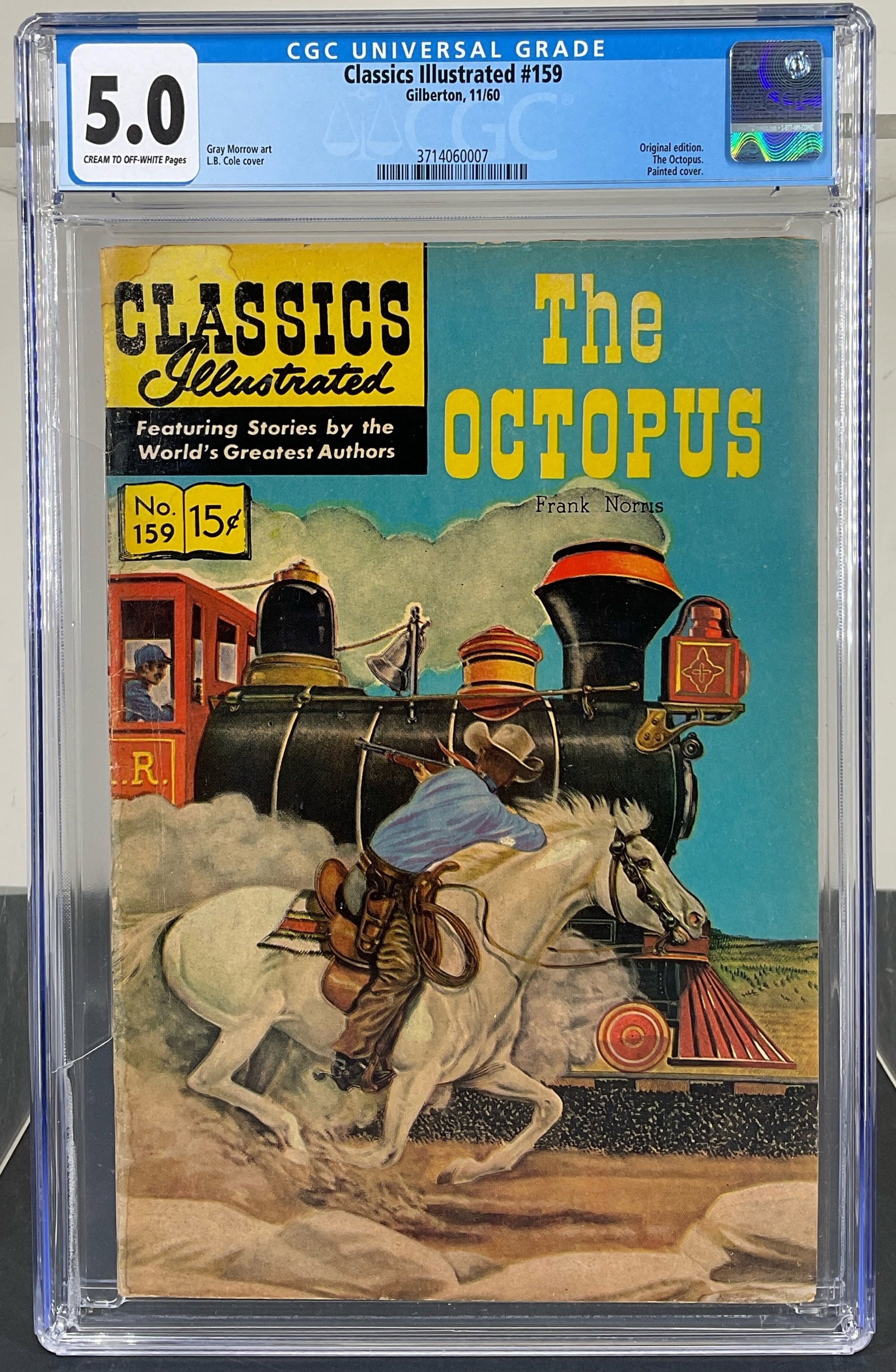 Classics Illustrated #159 (Gilberton, 1960) CGC 5.0 Cream to Off-White Pages (1 of 3)