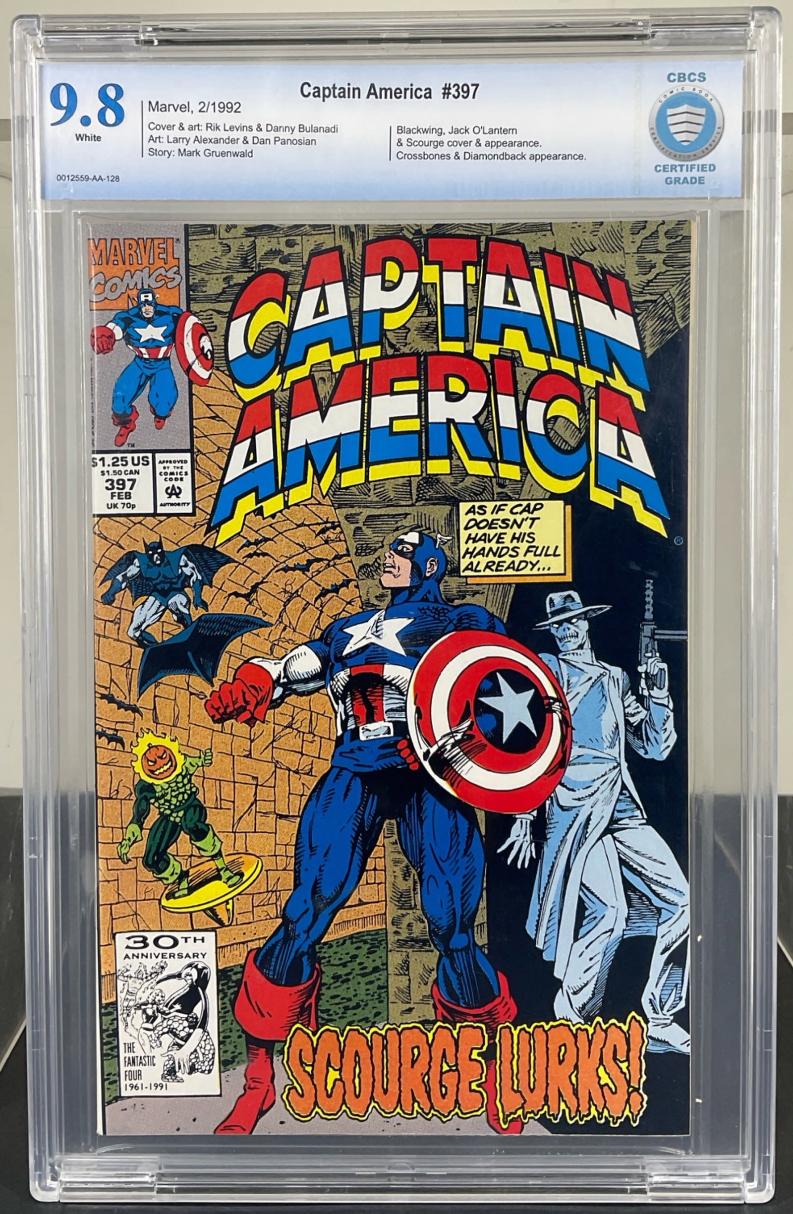 Captain America #397 (Marvel, 1992) CBCS 9.8 White pages (1 of 3)
