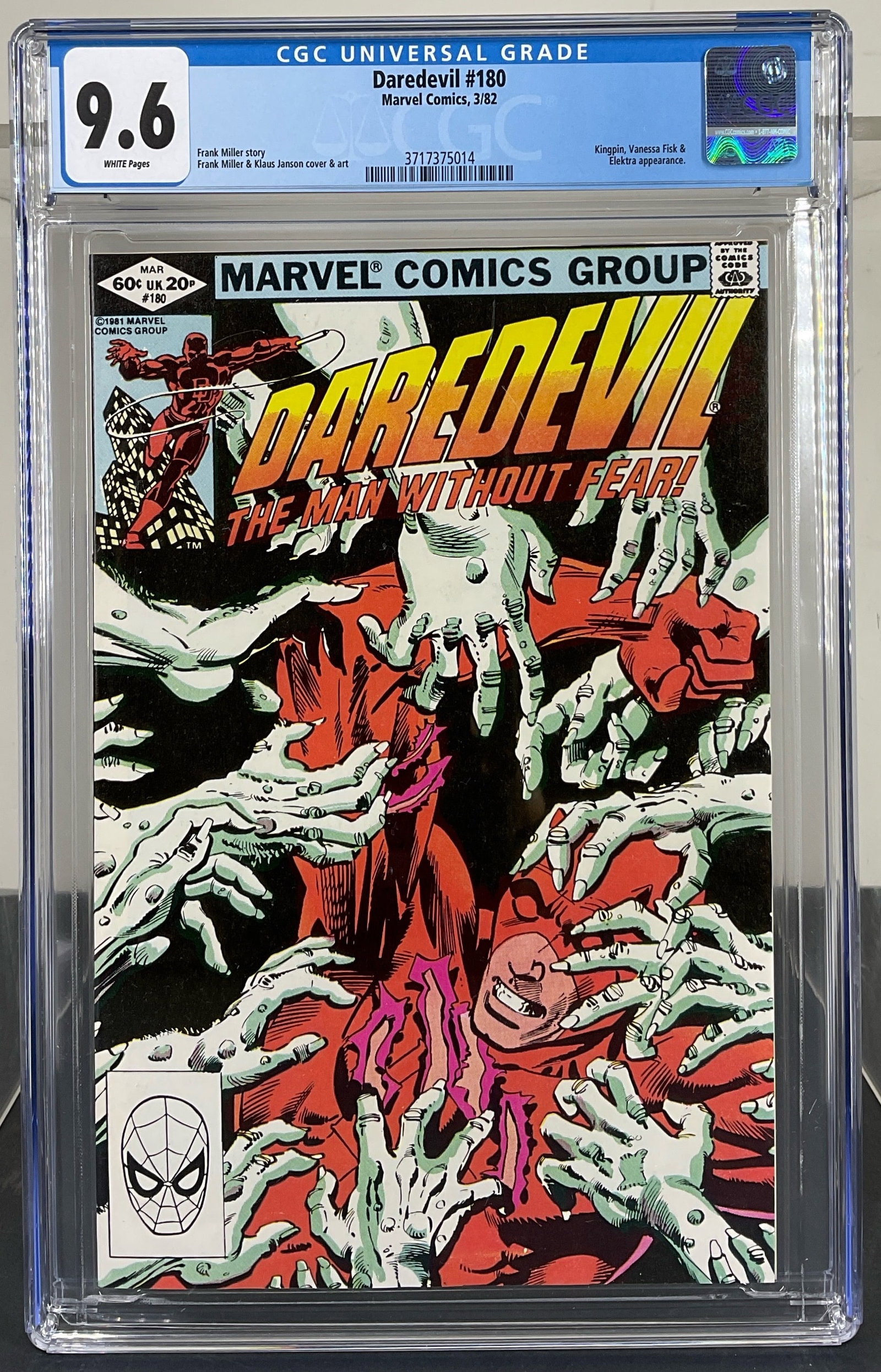 Daredevil #180 (Marvel Comics, 1982) CGC 9.6 White pages (1 of 3)