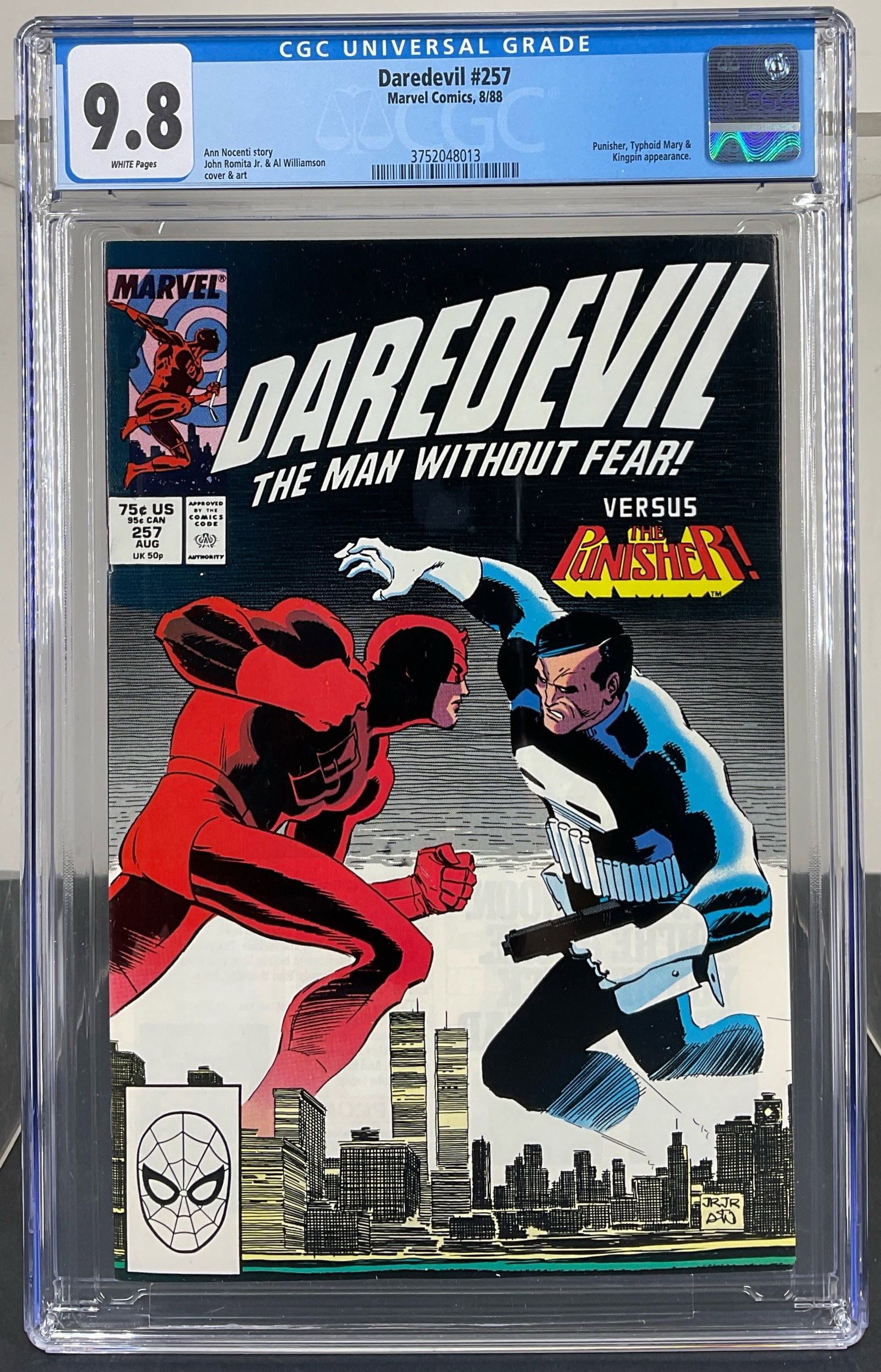 Daredevil #257 (Marvel Comics, 1988) CGC 9.8 WHITE Pages (1 of 3)