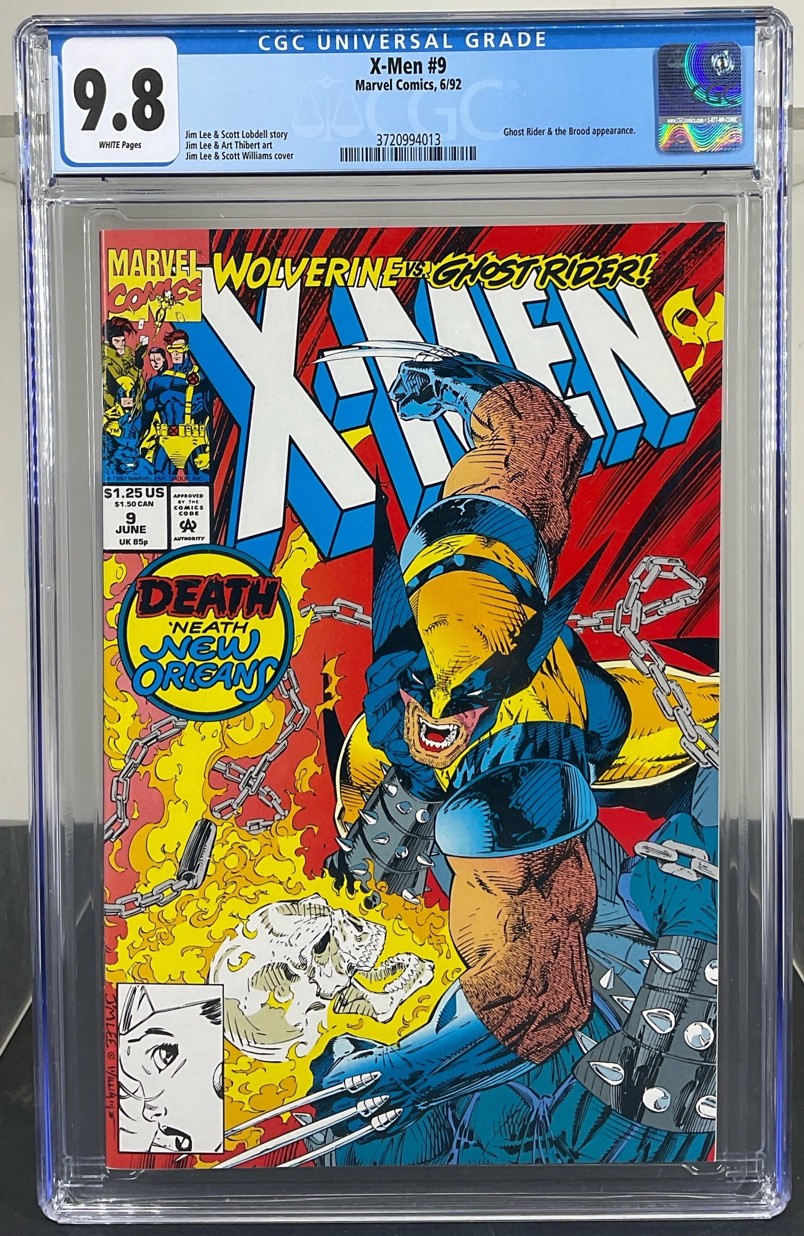 X-Men #9 (Marvel Comics, 1992) CGC 9.8 WHITE Pages (1 of 3)