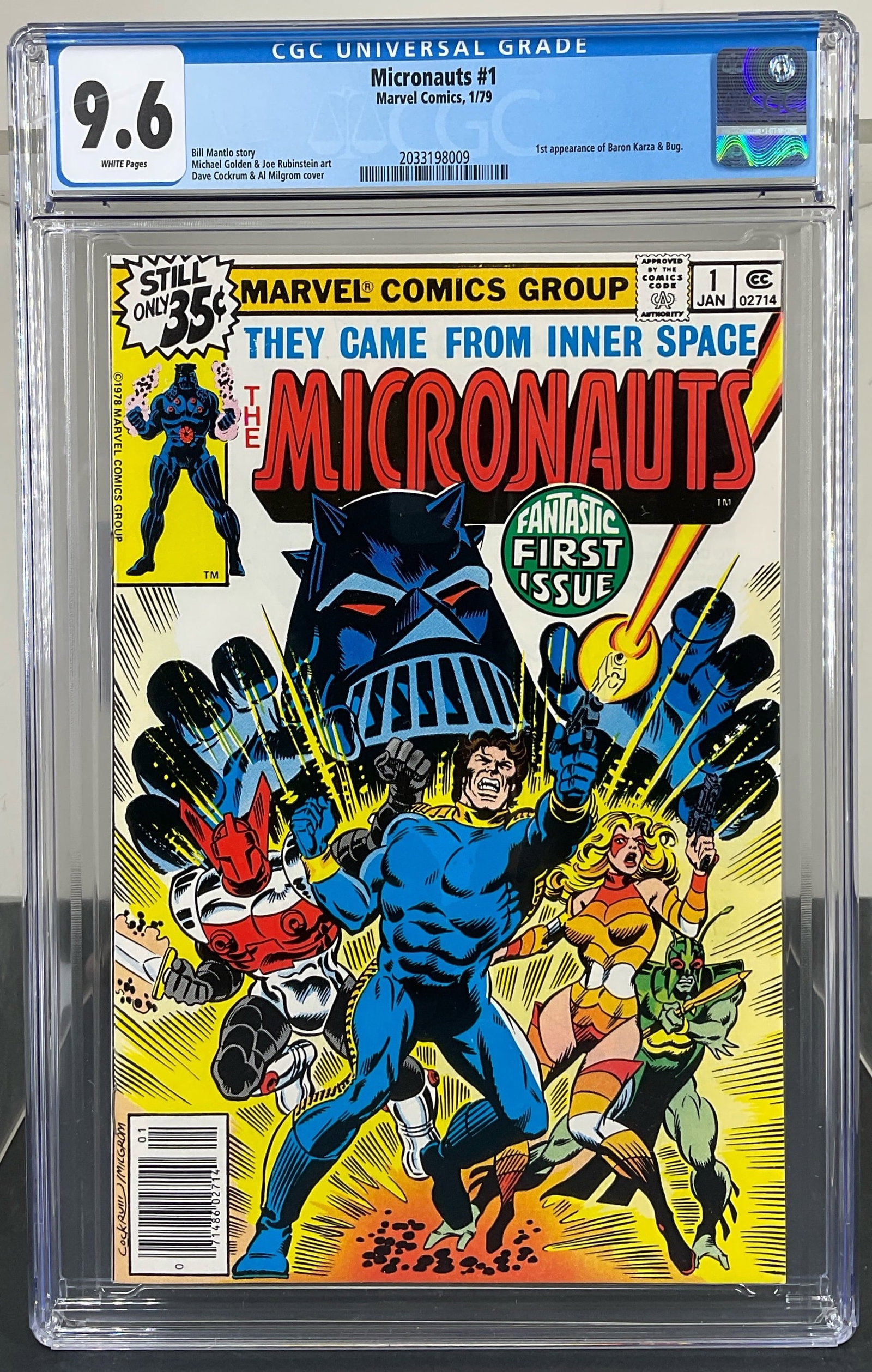 Micronauts #1 (Marvel Comics, 1979) CGC 9.6 White pages (1 of 3)