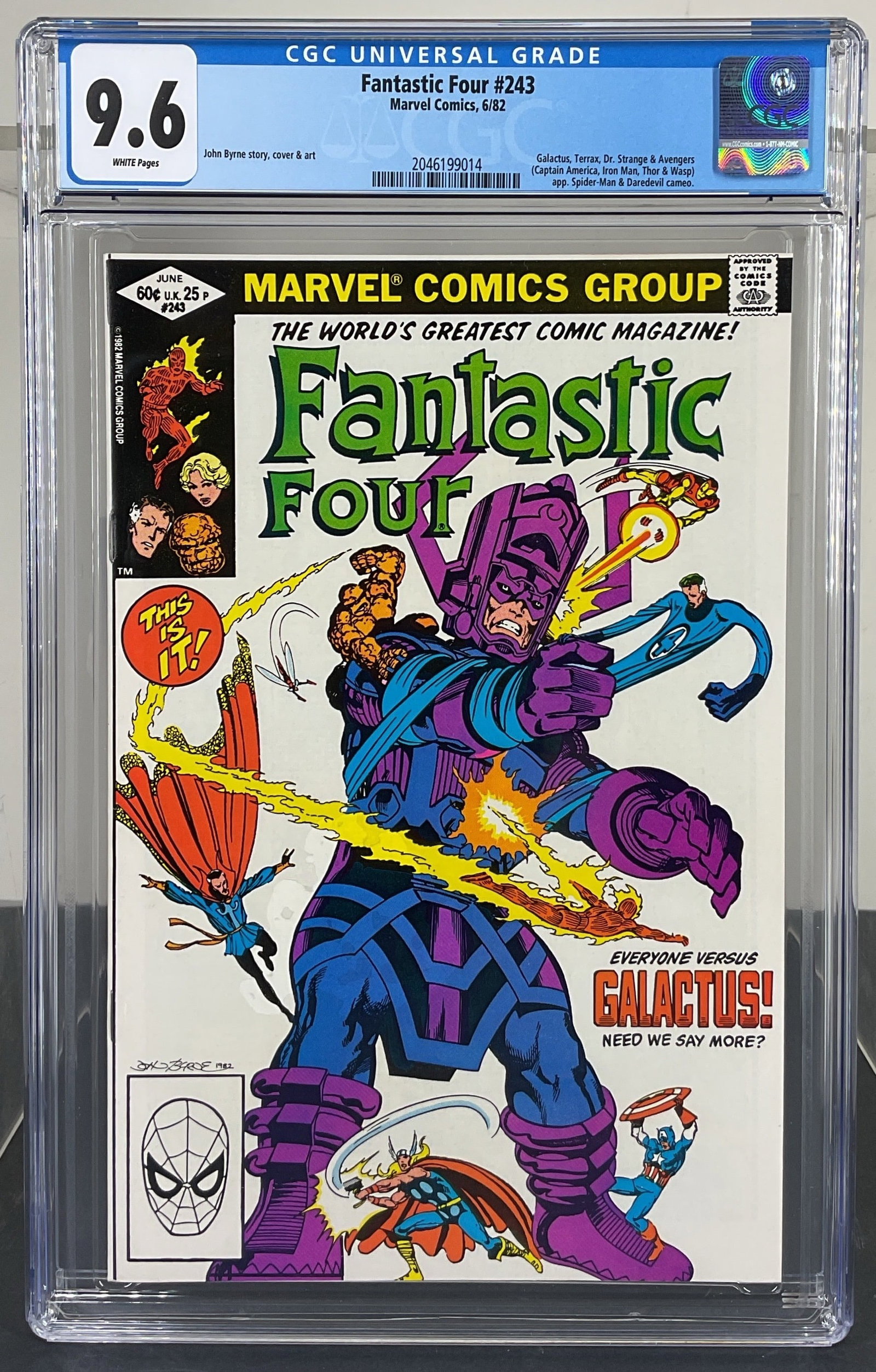 Fantastic Four #243 (Marvel Comics, 1982) CGC 9.6 White Pages (1 of 3)