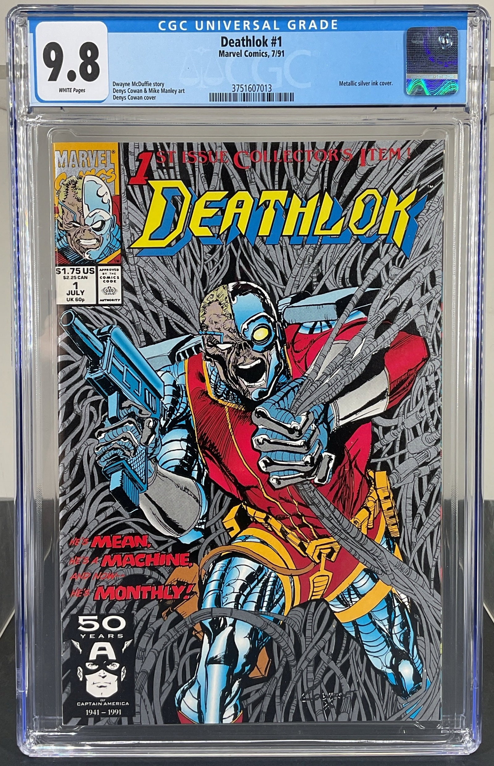Deathlok #1 (Marvel Comics, 1991) CGC 9.8 White pages (1 of 3)