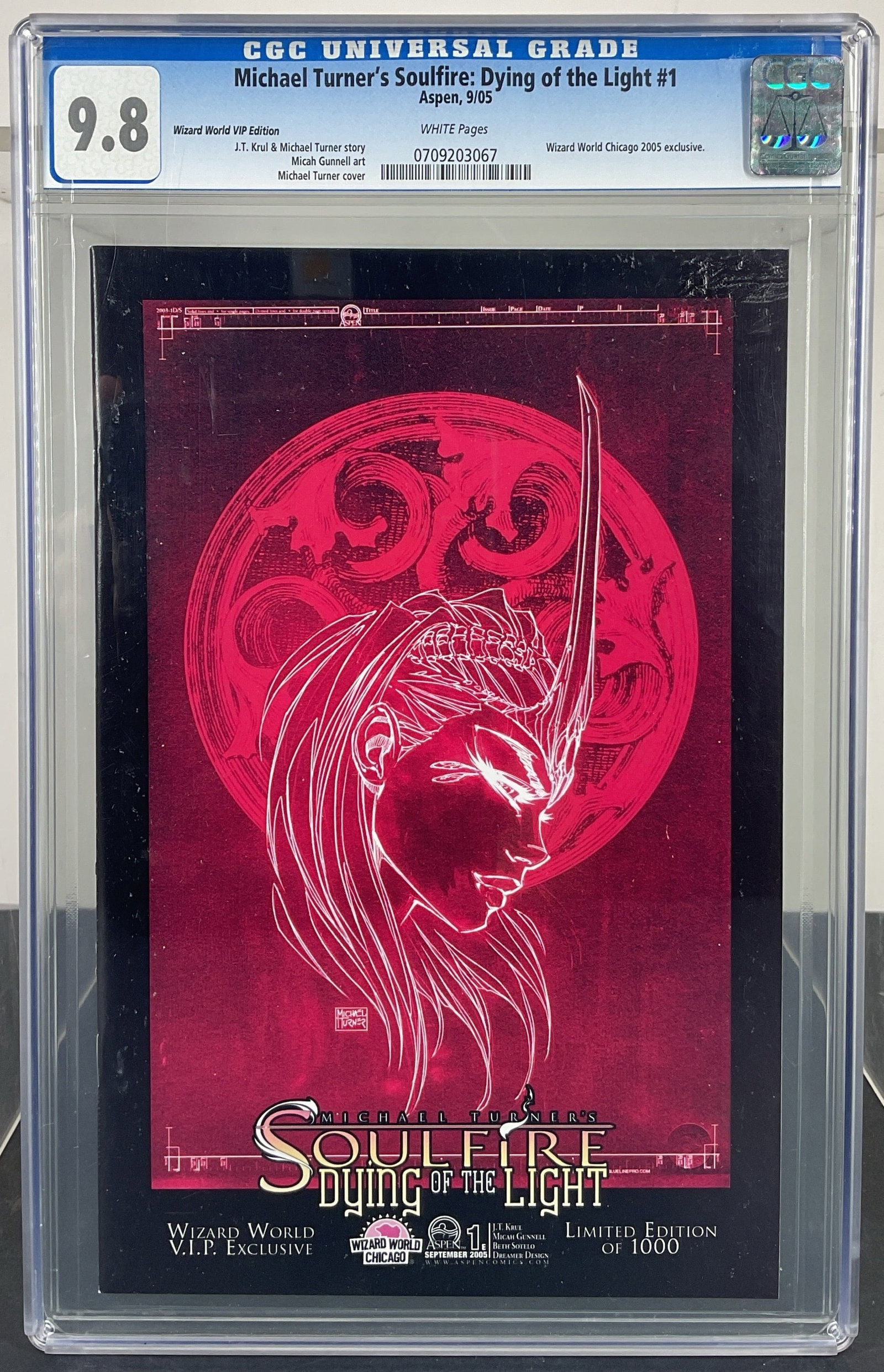 Michael Turner's Soulfire: Dying of the Light #1 (Aspen, 2005) CGC 9.8 White pages (1 of 3)