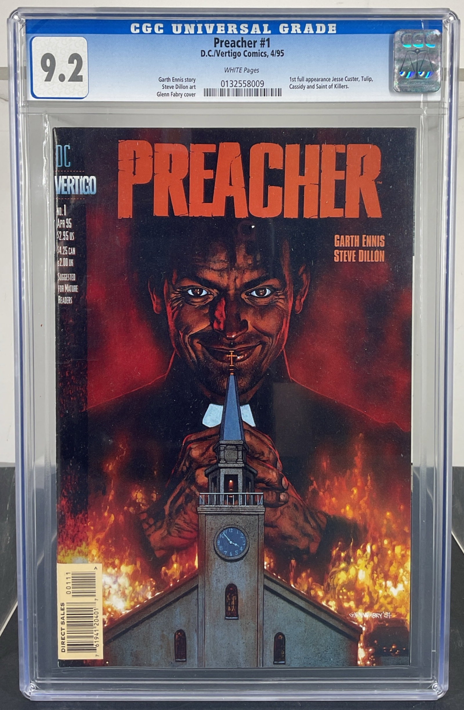 Preacher #1 (D.C./Vertigo Comics, 1995) CGC 9.2 White pages (1 of 3)