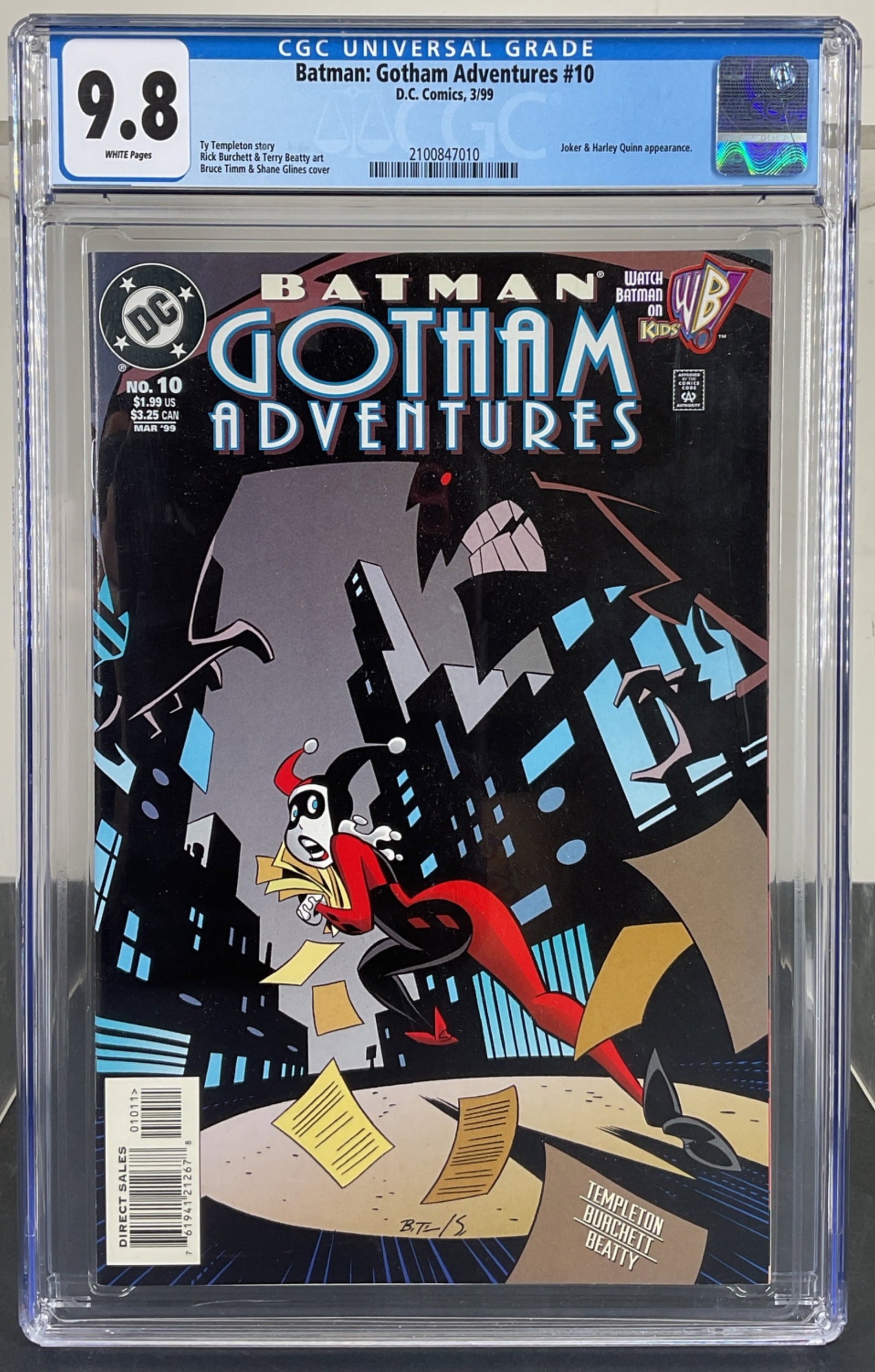 Batman: Gotham Adventures #10 (D.C. Comics, 1999) CGC 9.8 WHITE Pages (1 of 3)