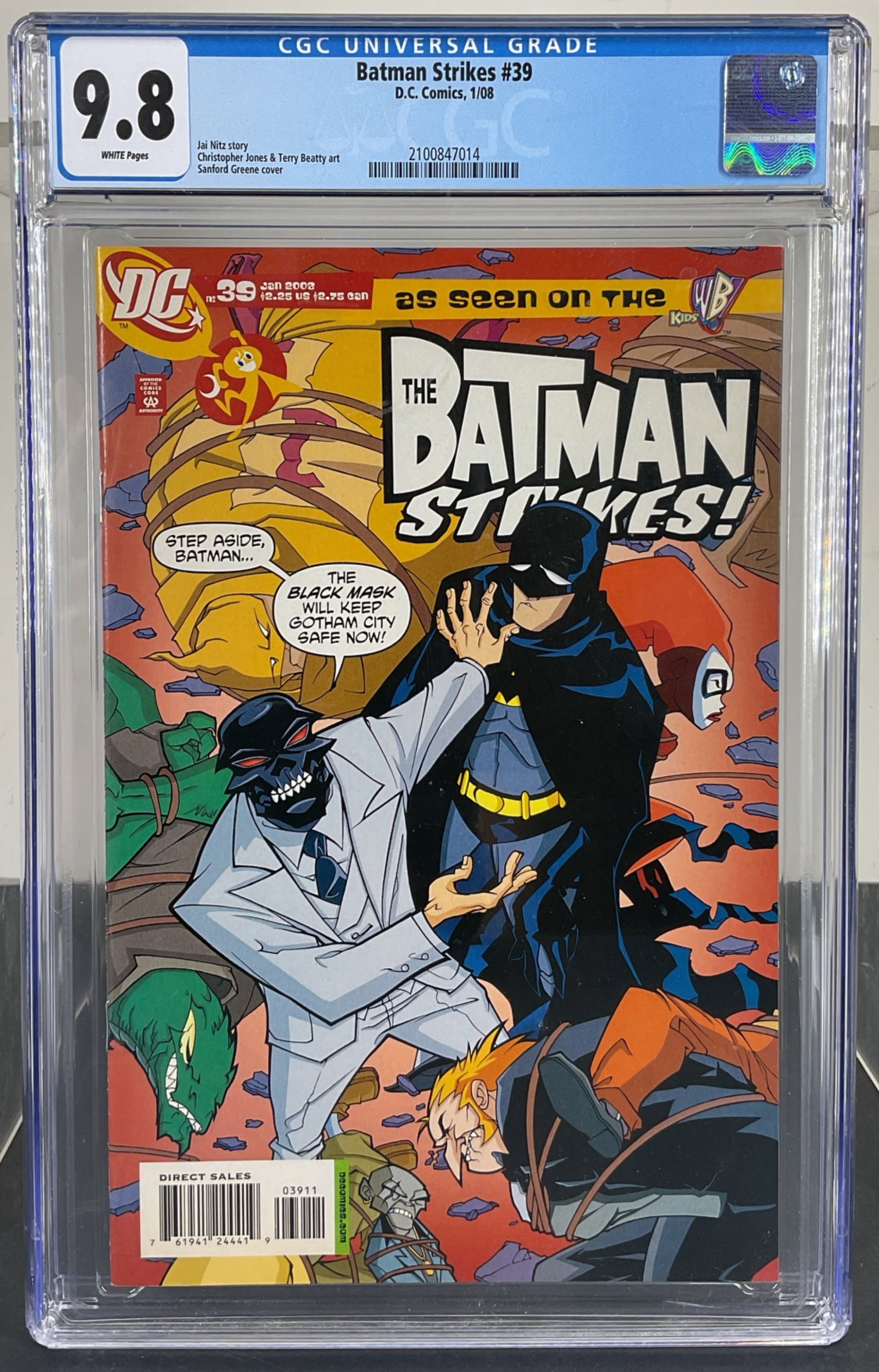 Batman Strikes #39 (D.C. Comics, 2008) CGC 9.8 WHITE Pages (1 of 3)