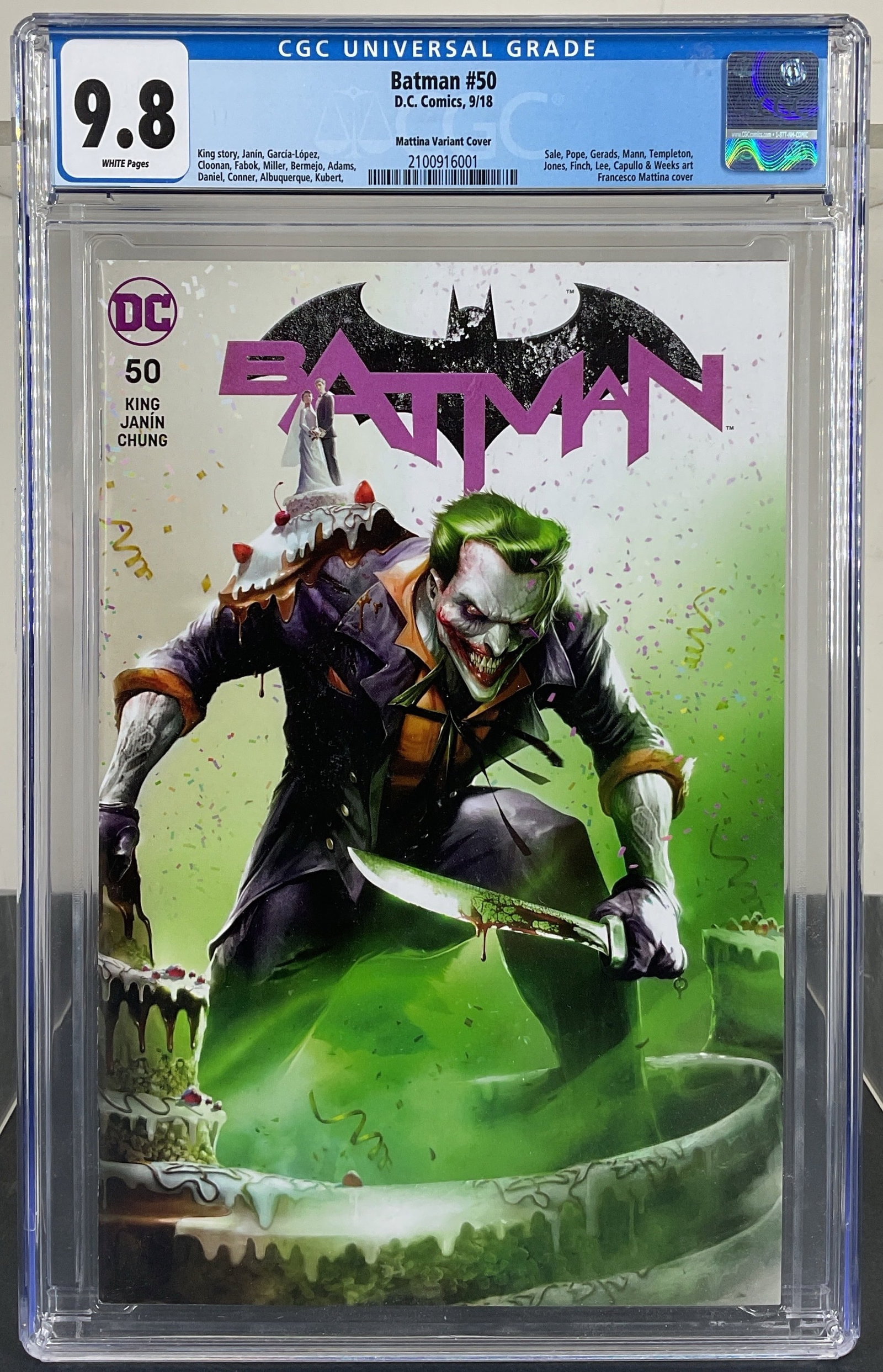 Batman #50 (D.C. Comics, 2018) CGC 9.8 White Pages (1 of 3)