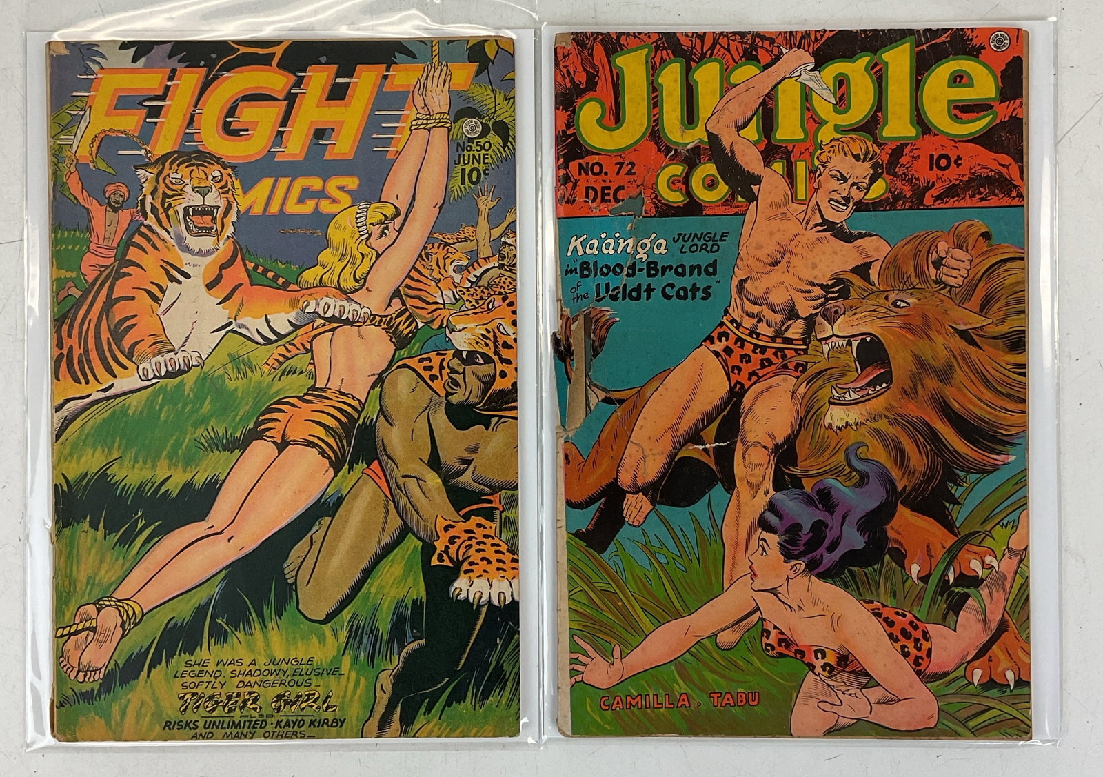 Fight Comics #50, Jungle Comics #72 (1 of 3)