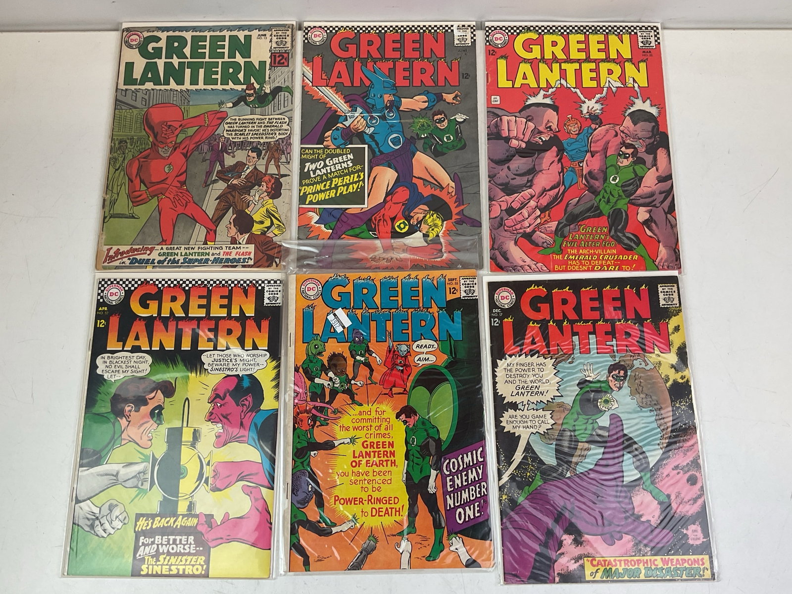Green Lantern Comic Books (#13, #45, #51, #52, #55, #57) (1 of 4)