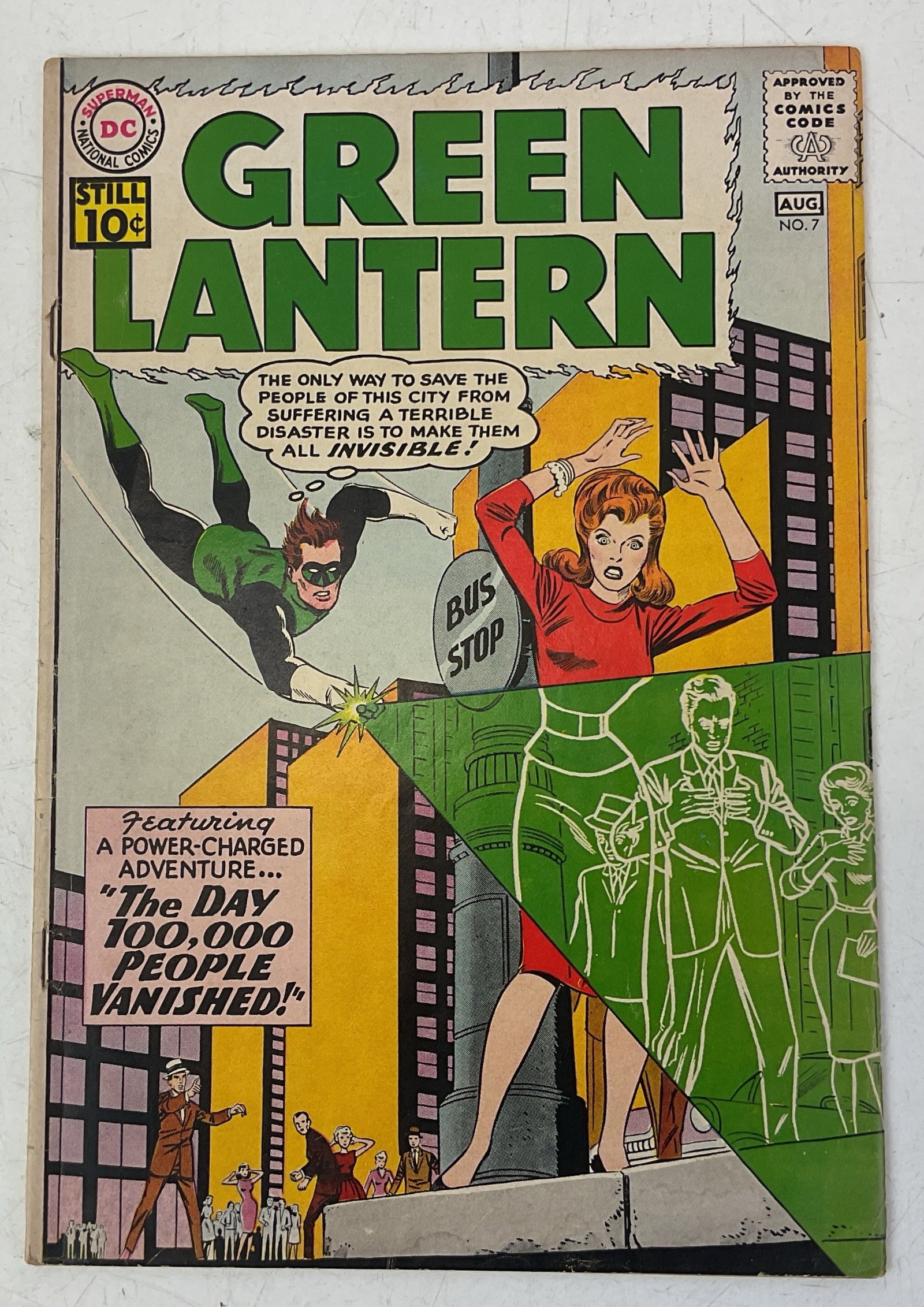 Green Lantern Comic Book (#7) 1st App. Sinestro: Green Lantern #7, 1st Appearance of Sinestro