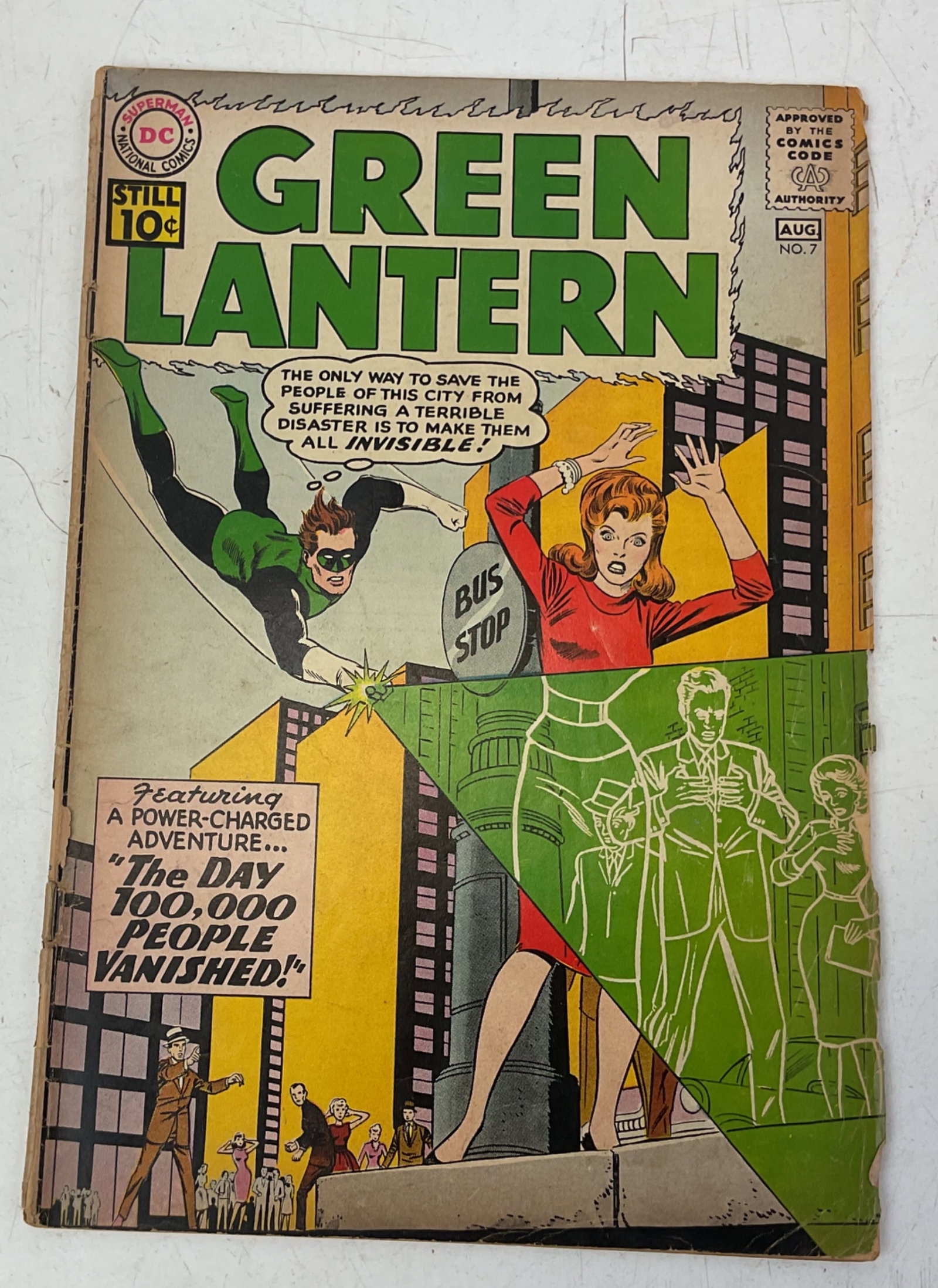 Green Lantern Comic Book (#7) 1st App. Sinestro: Green Lantern #7. 1st Appearance of Sinestro