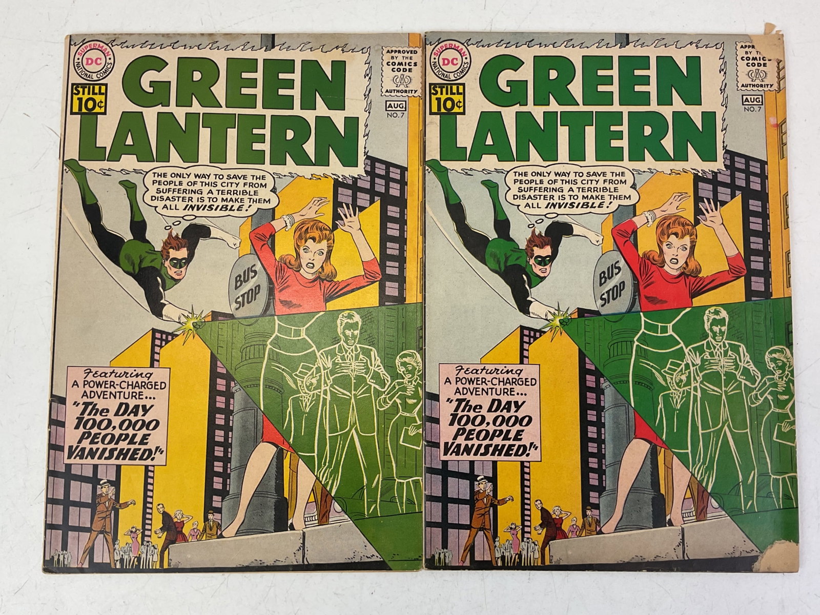 Green Lantern Comic Book (#7) 1st App. Sinestro: Green Lantern #7 (x2). 1st Appearance of Sinestro. Condition varies.