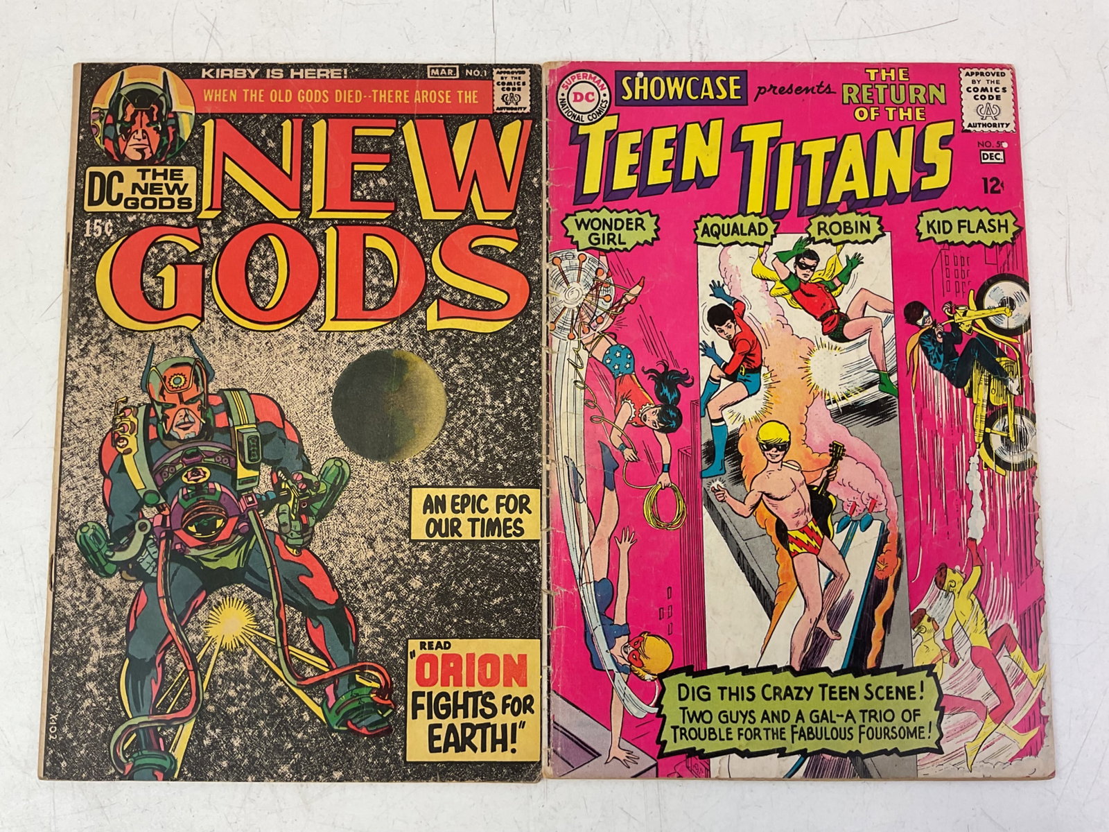 DC Grab Bag: The New Gods #1 - First app. of Orion. Showcase #59. Condition varies.