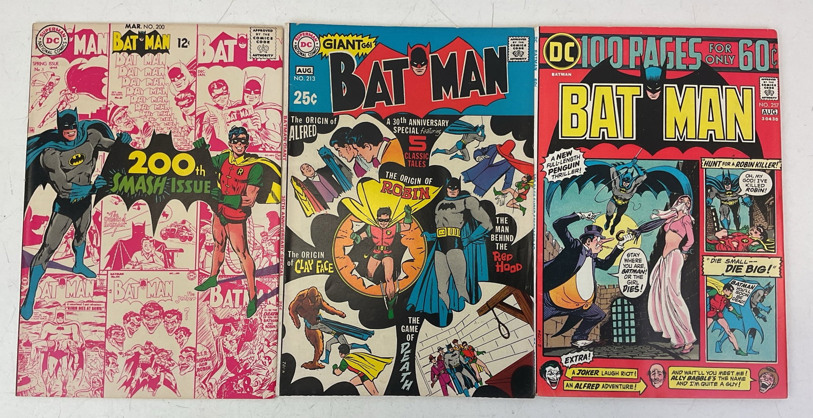 Batman Comic Books (#200, #213, #257) (1 of 10)