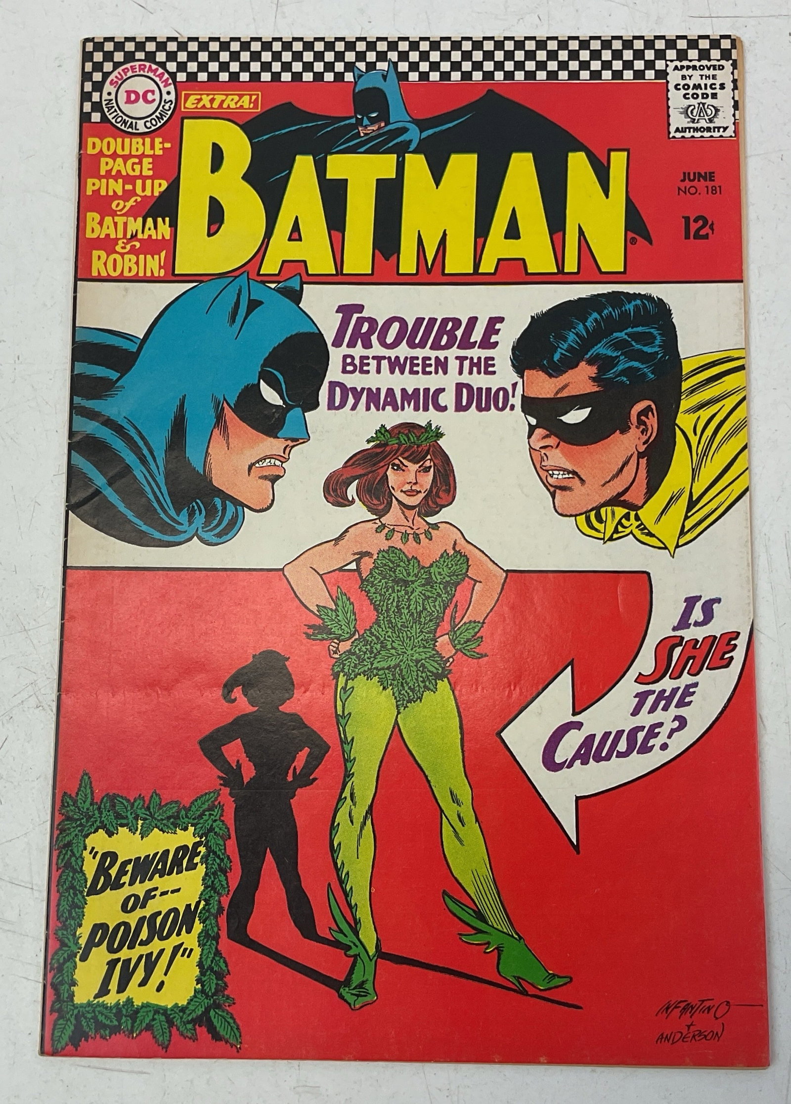 Batman #181 1st App. Poison Ivy: Batman #181. 1st app. of Poison Ivy.