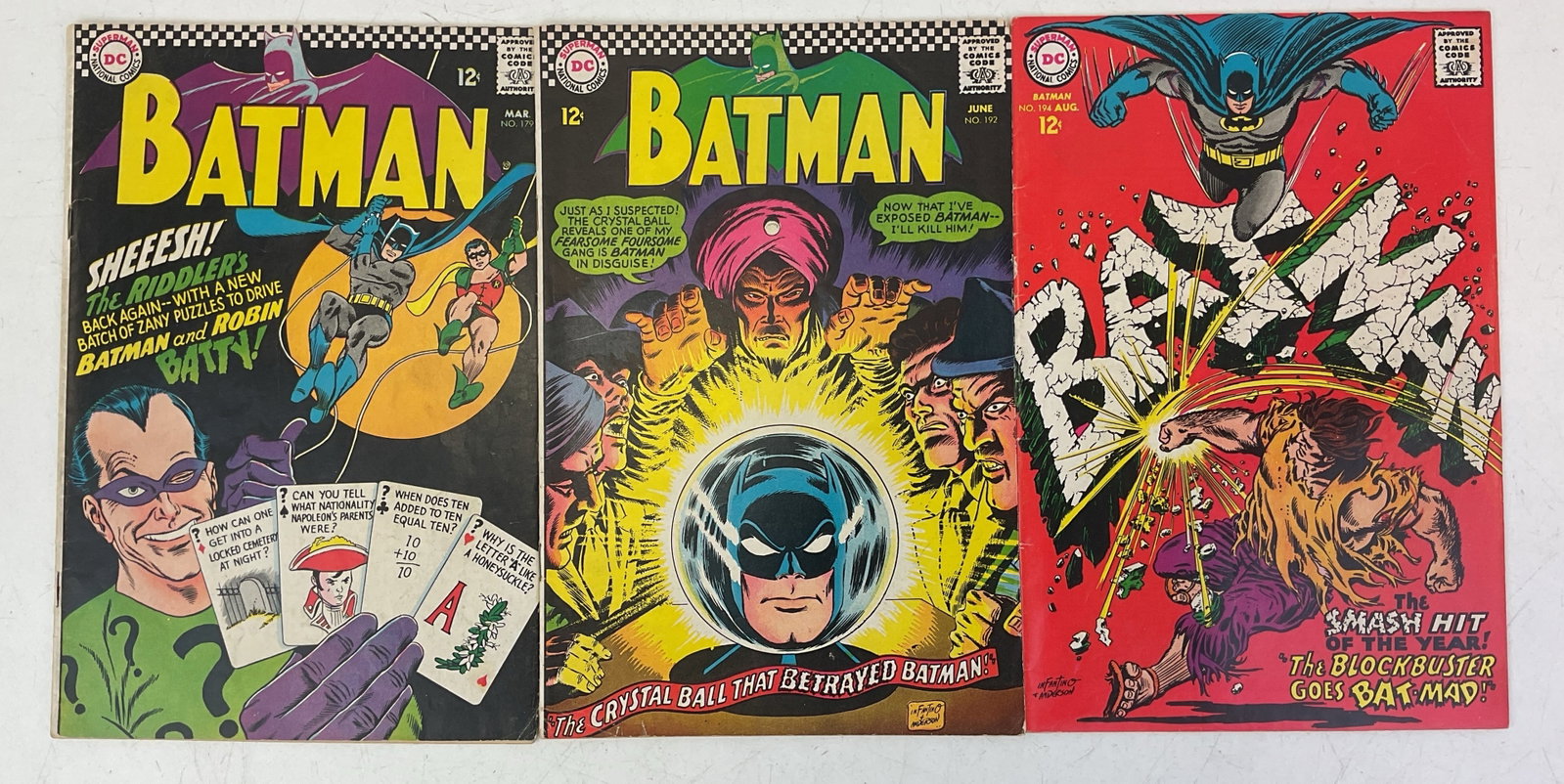 Batman Comic Books (#179, #192, #194) (1 of 10)