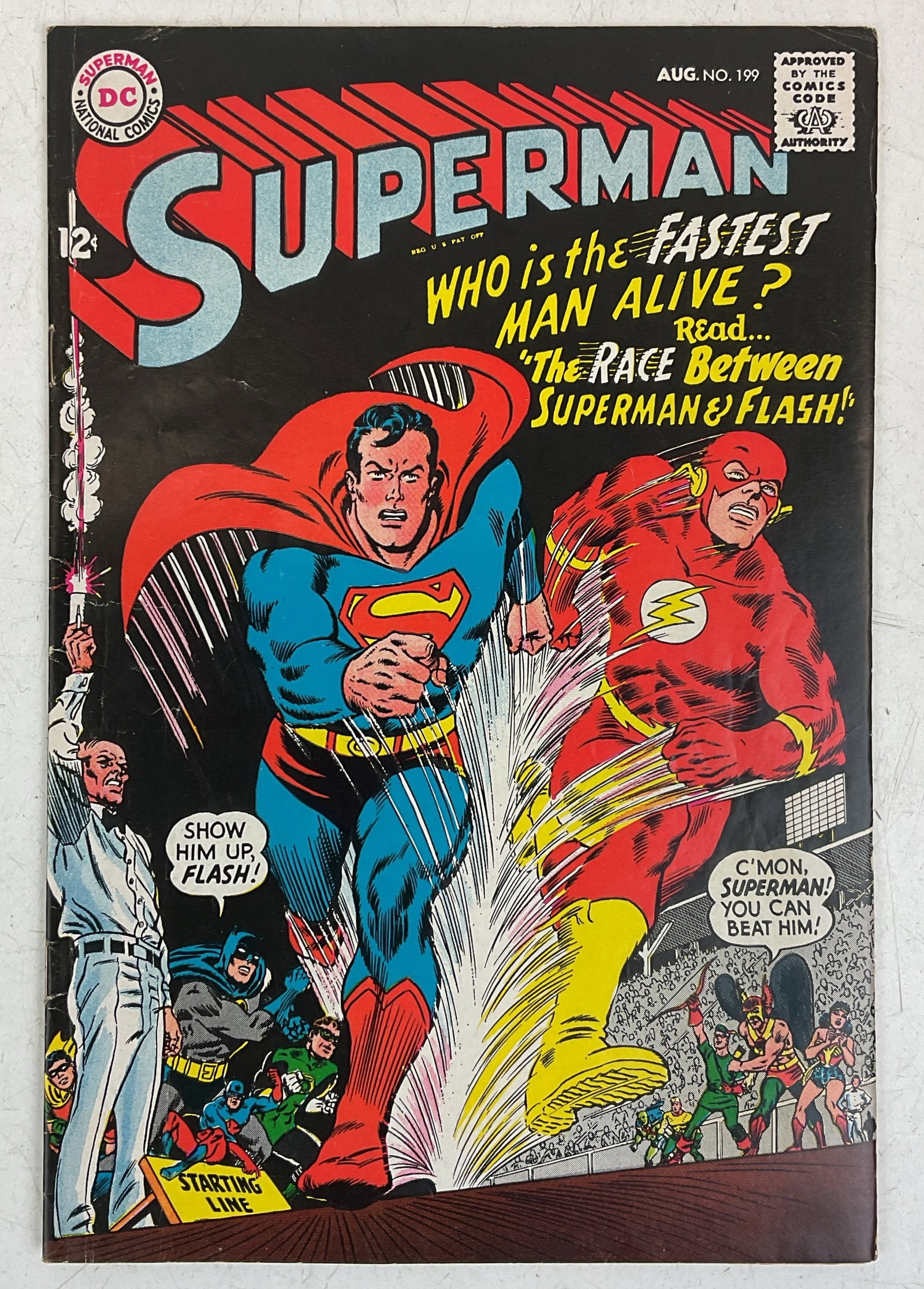 Superman #199 1st. Race: Superman #199. 1st Flash vs. Superman race