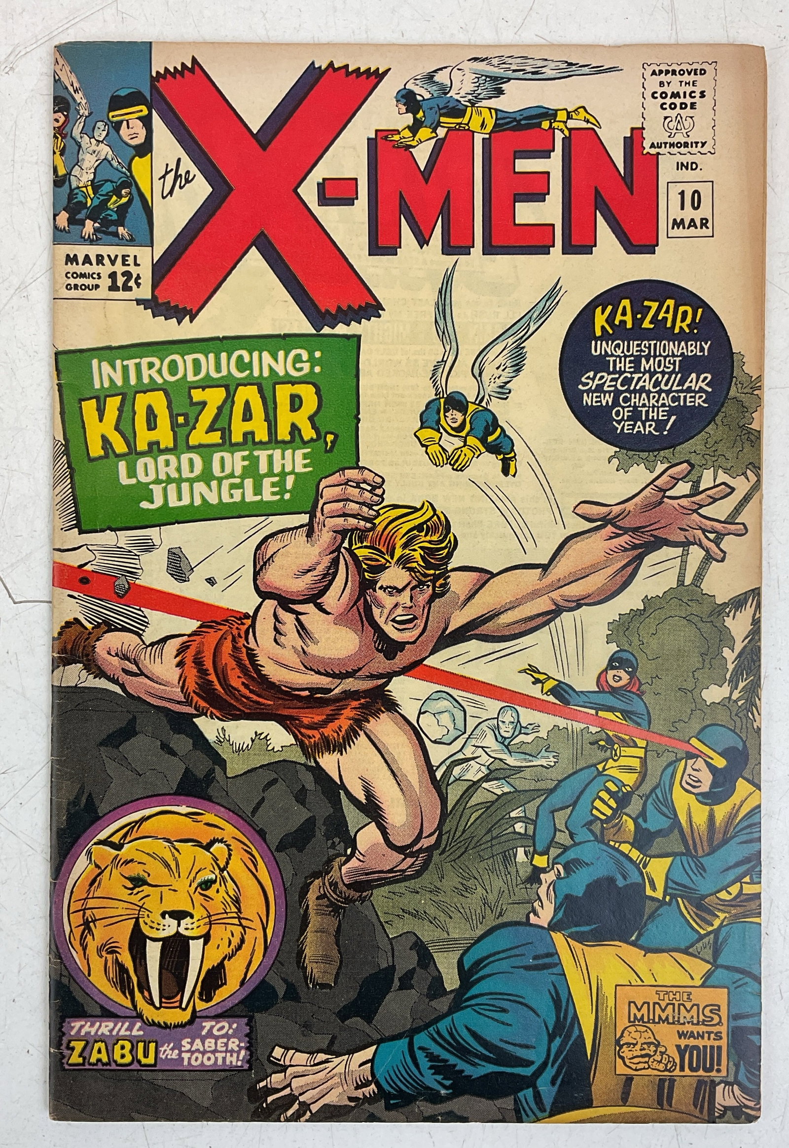 X-Men #10: X-Men #10. 1st silver age app. of KA-ZAR and Zabu