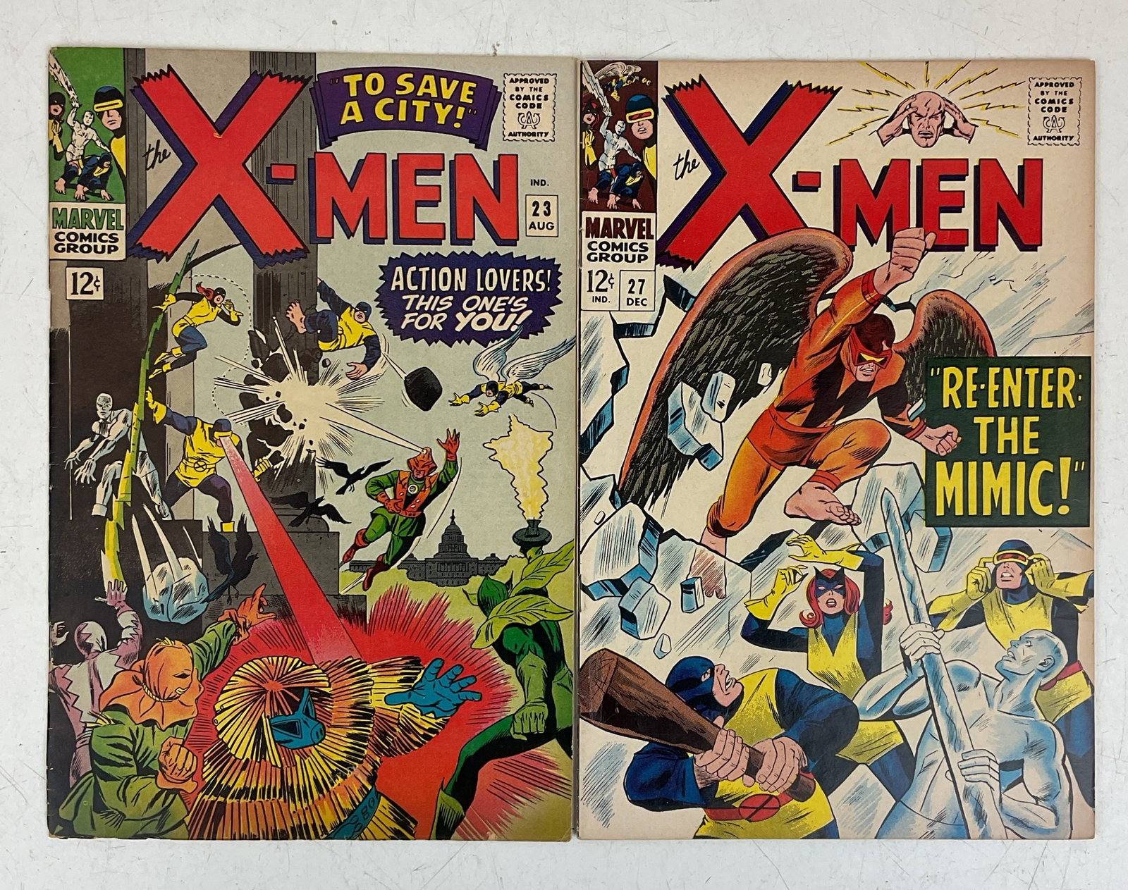 X-Men #23 and #27: X-Men #23, #27. Condition varies.