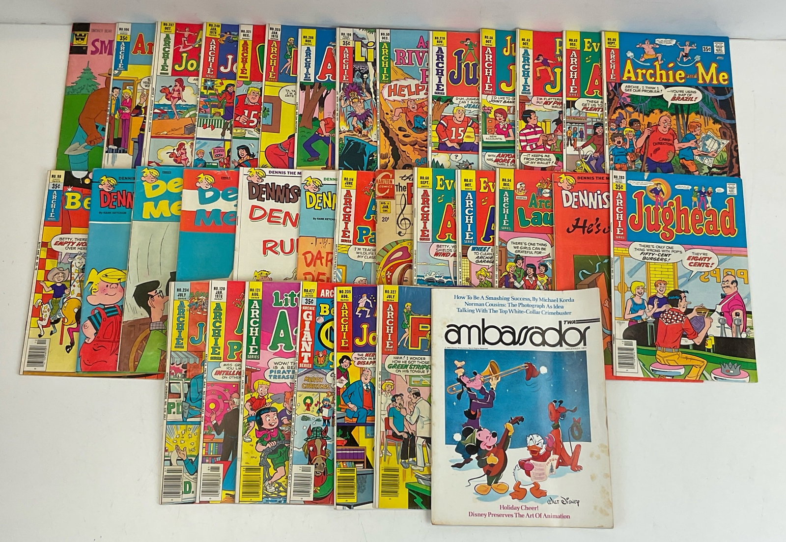 Mixed Publisher Grab Bag: Archie #266. Archie and Me #95, #106. Archie at Riverdale High #50. Archie Giant Series Magazine #477, #478. Archie's Joke Book Magazine #234, #235, #237, #240. Archie's Pals 'n' Gals #114, #120.