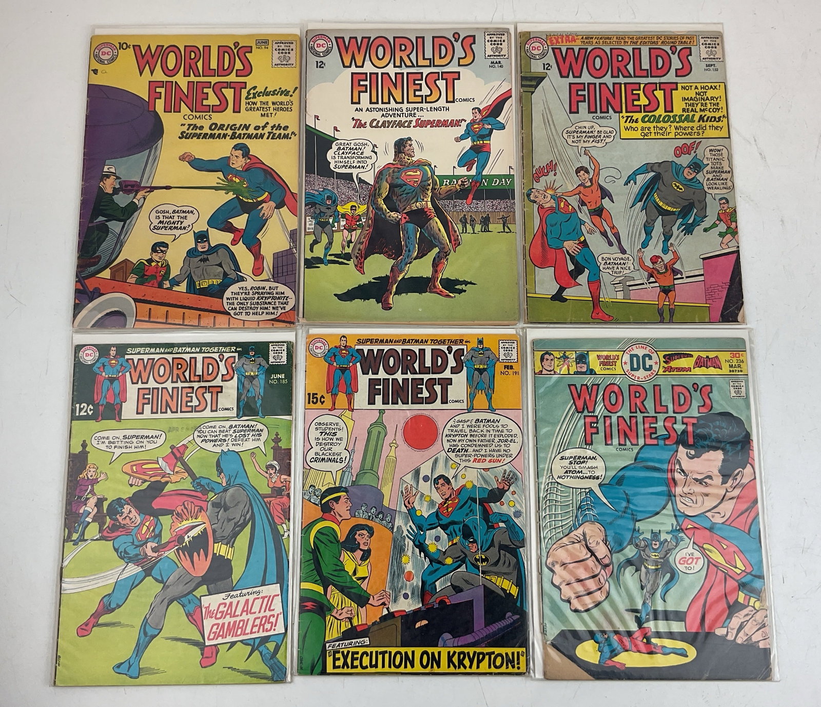 World's Finest Comics: (6) Assorted DC World's Finest Comics. Condition varies.