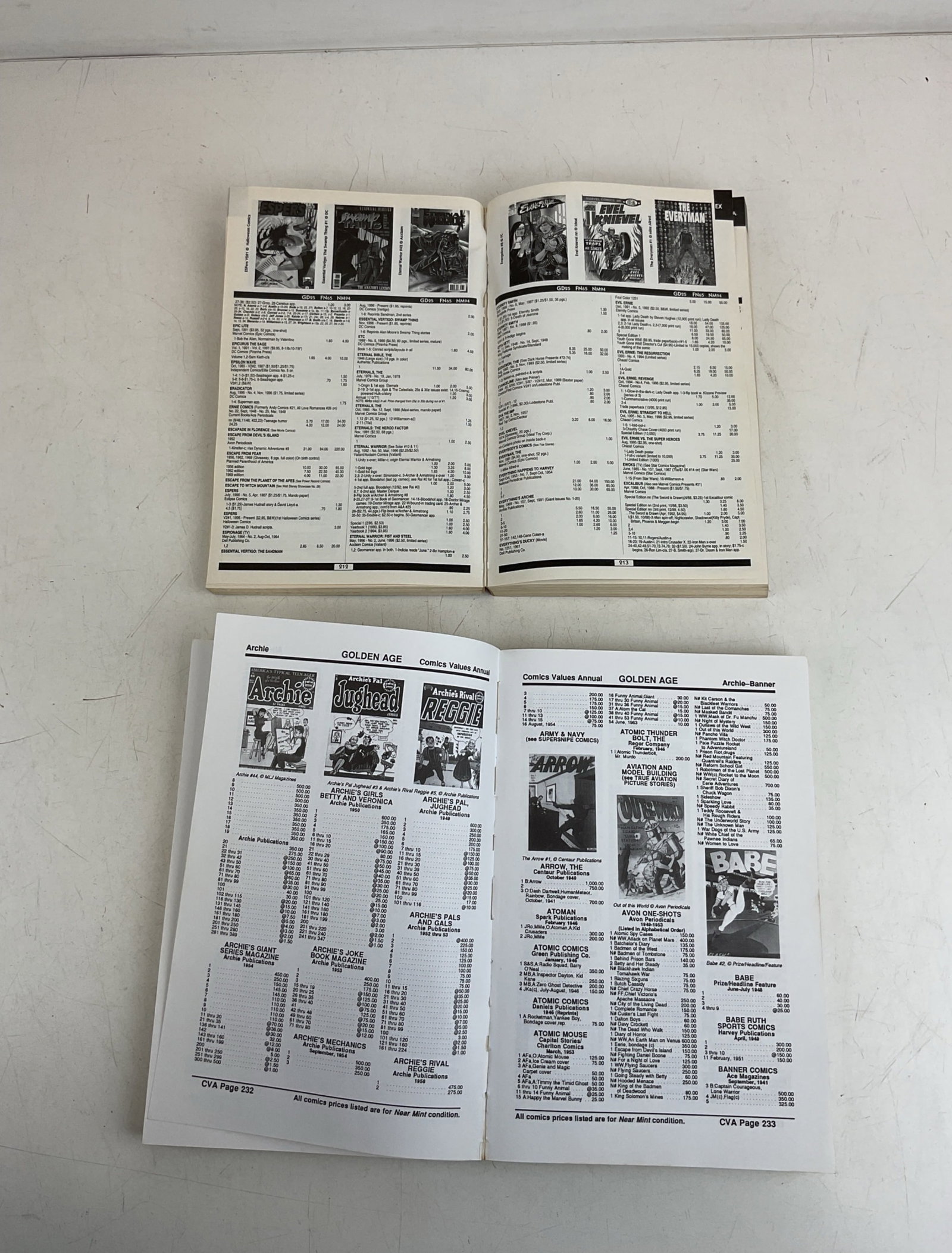 Comic Value Guide Books - 2