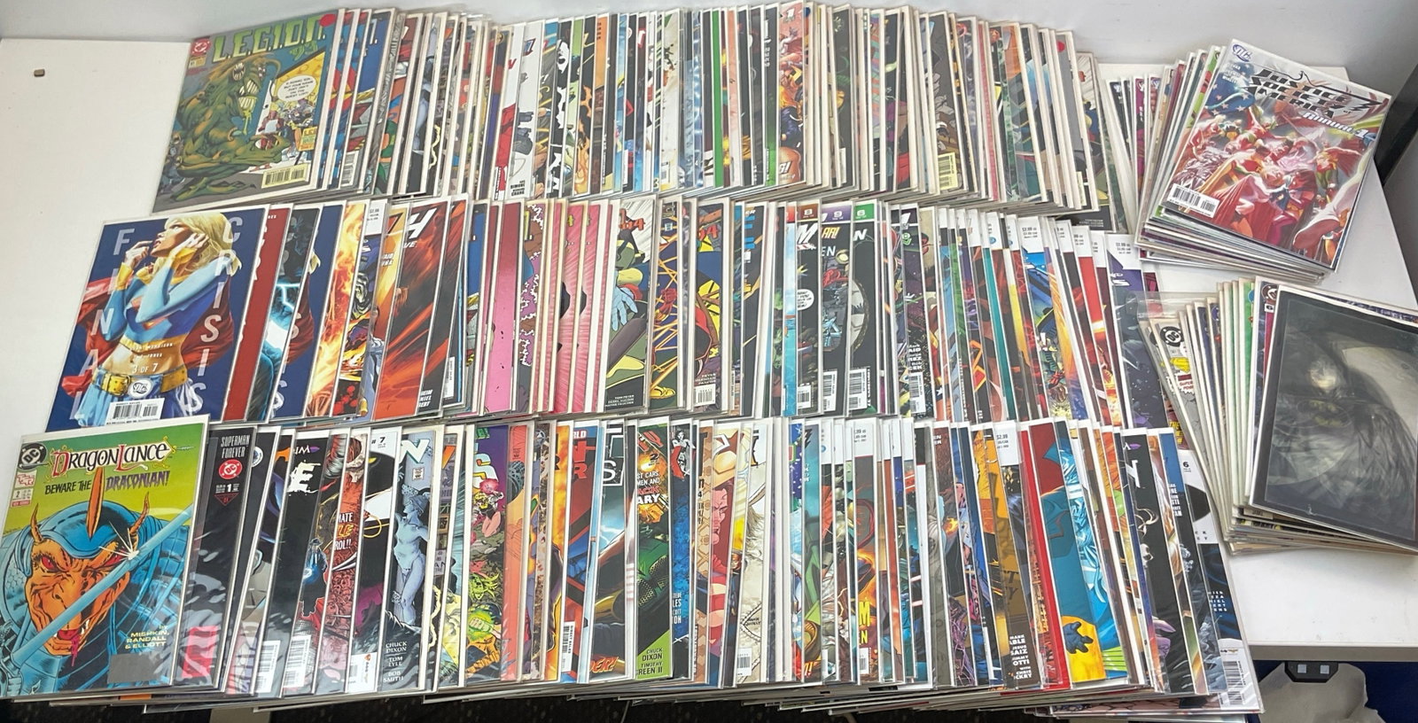 DC Grab Bag: DC Grab bag (approx. 240). Assorted titles including Legion of Super-Heroes, Countdown to Final Crisis, The Brave and the Bold, Wonder Woman, Justice Society of America, The Trials of Shazam!,