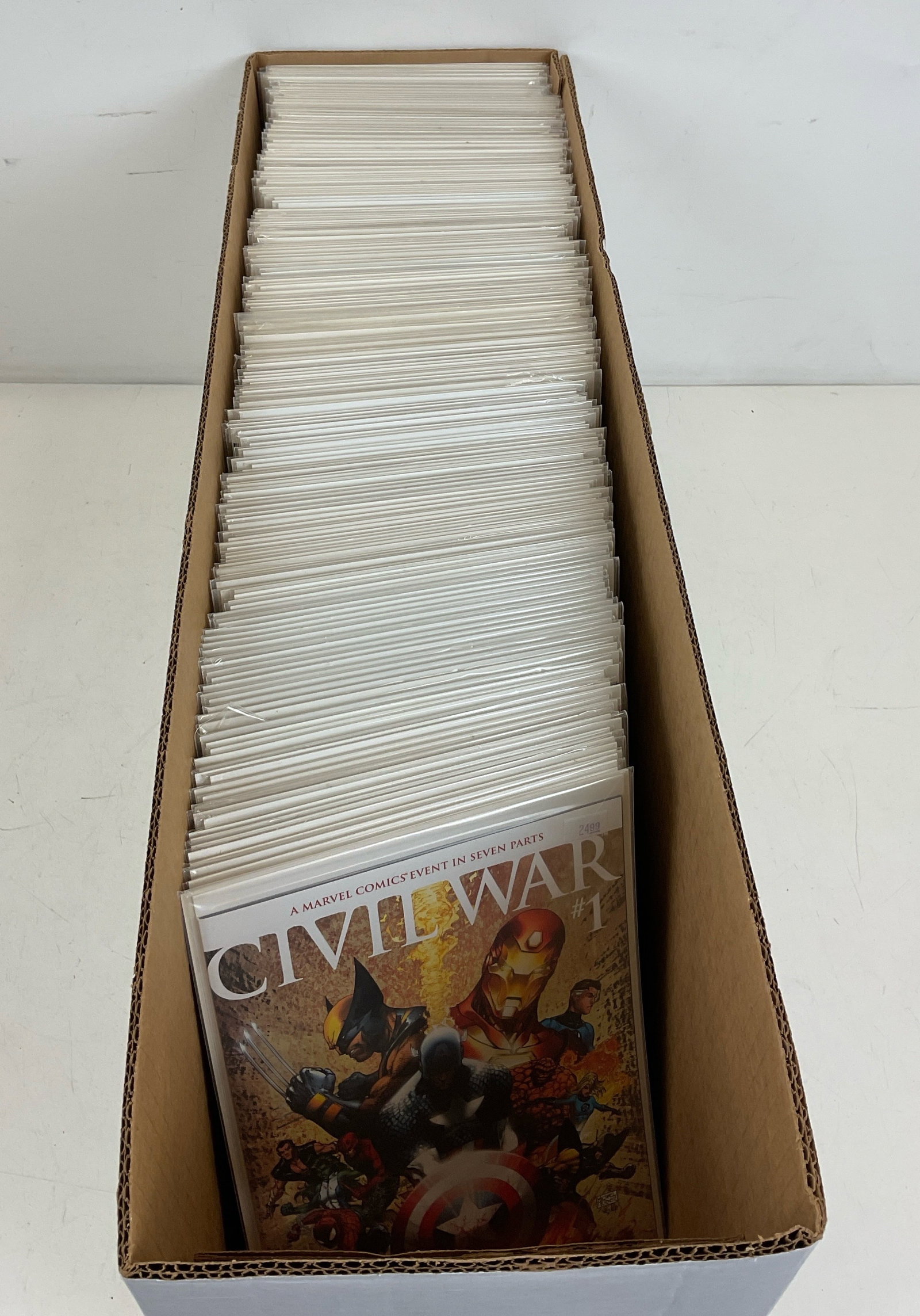 Mixed Publisher Grab Bag: Asst. Complete limited Series', some with Variants & Duplicates (approx. 200). Marvel Civil War #1, #2, #3, #4, #5, #6, #7. Punisher War Journal #1. DC Identity Crisis #1, #2, #3, #4, #5, #6, #7.