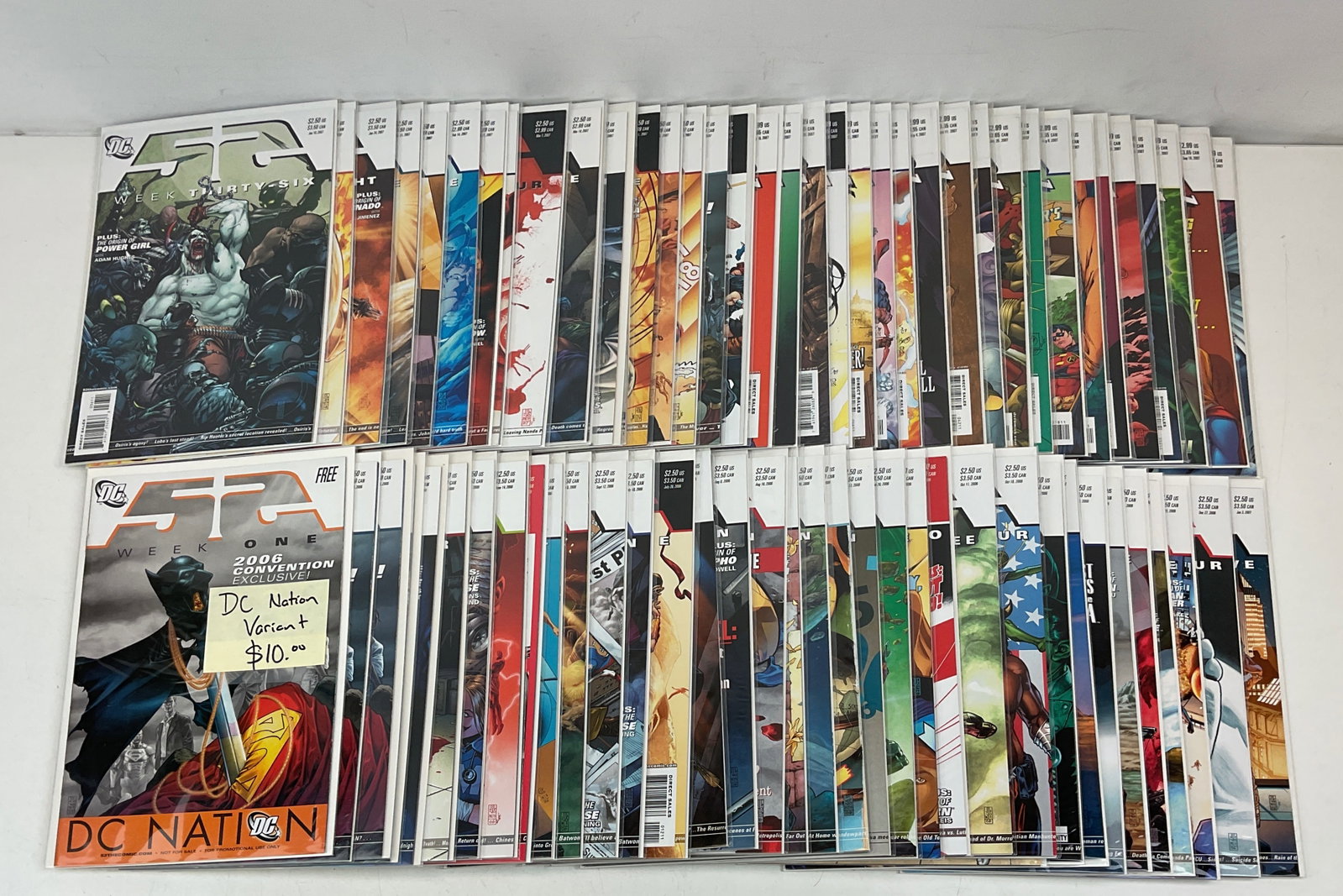 DC 52 #1-52: DC 52 #1-52. DC Countdown to Final Crisis #31-51. Condition varies.