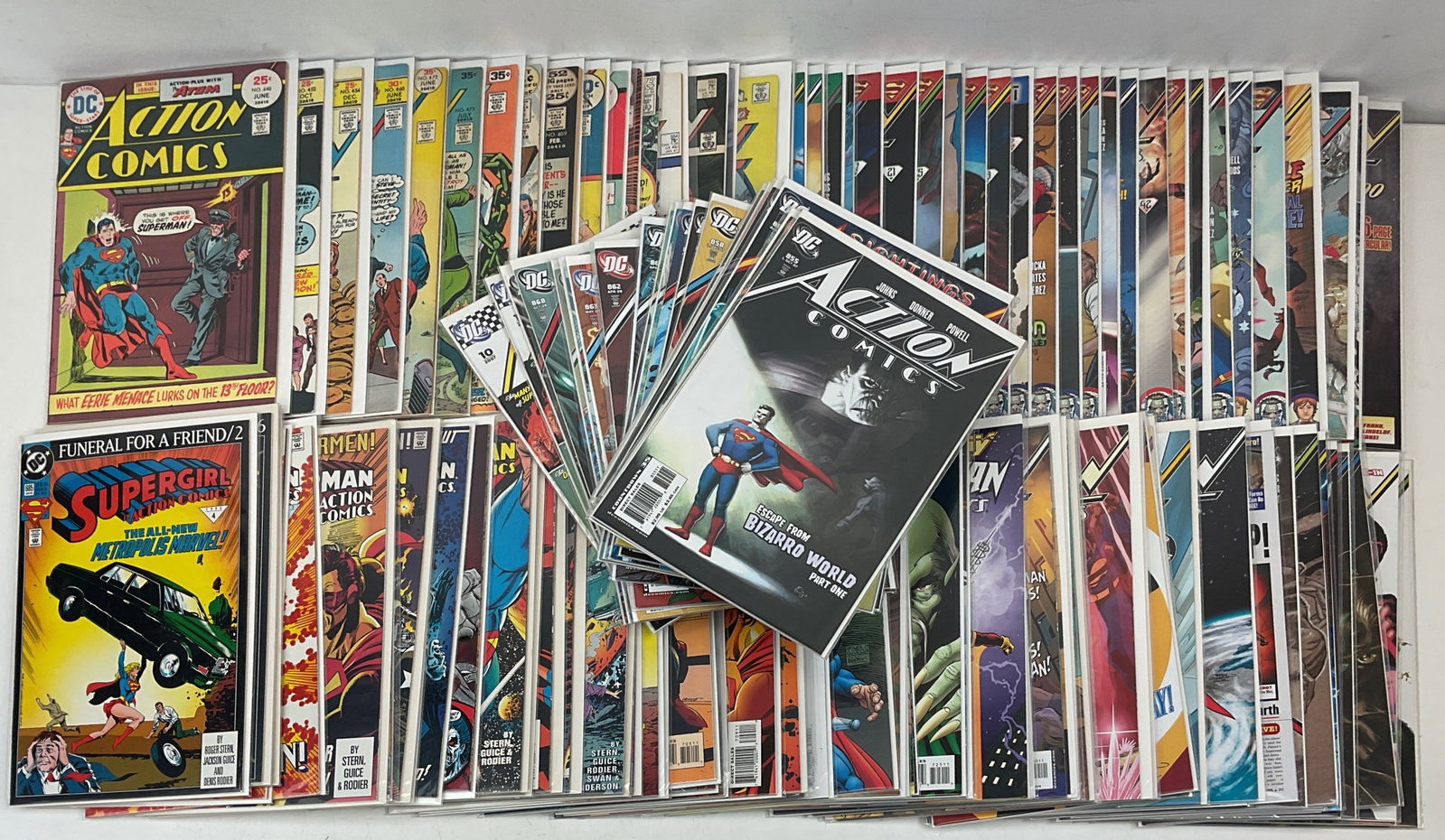 Assorted Action Comics: Action Comics #409, #448, #472, #473, #485, #686, #855, #868, #869, #870, #871, #872, #873, #874, #875, #876, #877, #878, #879, #880, #882, #883, #884, #885, #886, #887, #891, #892, #894, #895, #898,