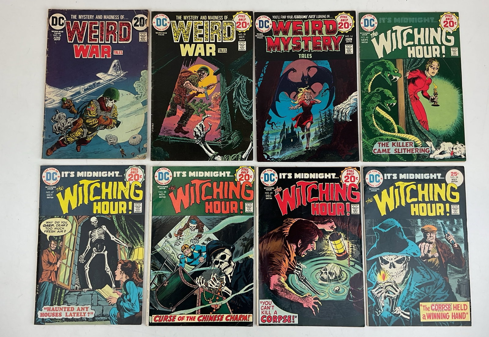 Assorted DC Comics: (8) Assorted DC comics including The Witching Hour, Weird War Tales and Weird Mystery Tales. Condition varies.