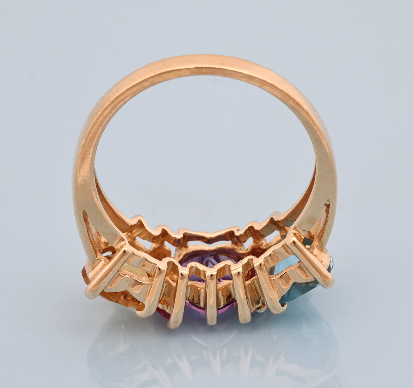 14K YG Gemstone Ring - 6