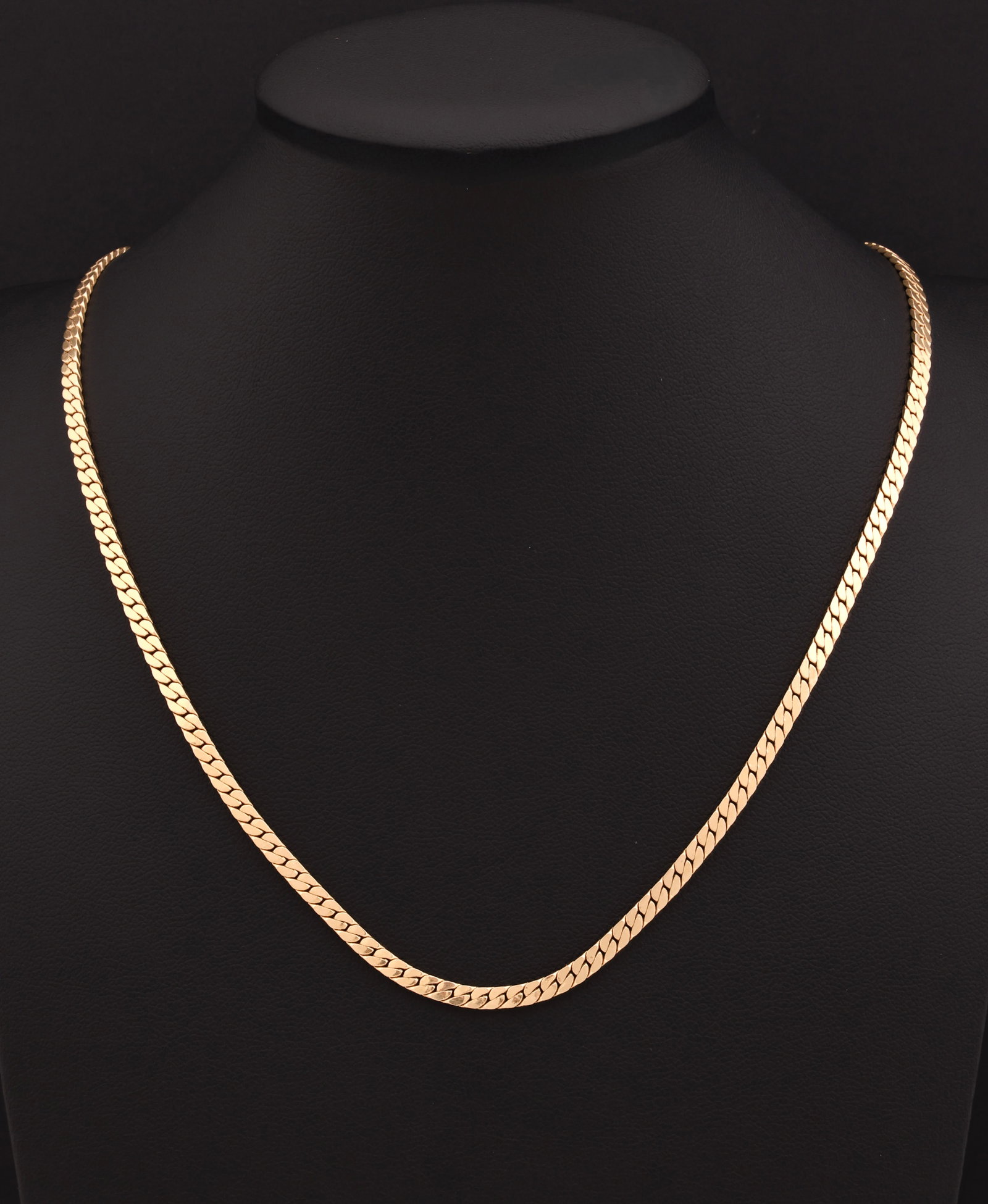 14k YG Necklace: 14K yellow gold curb link necklace. 22" and 12.2 dwt.