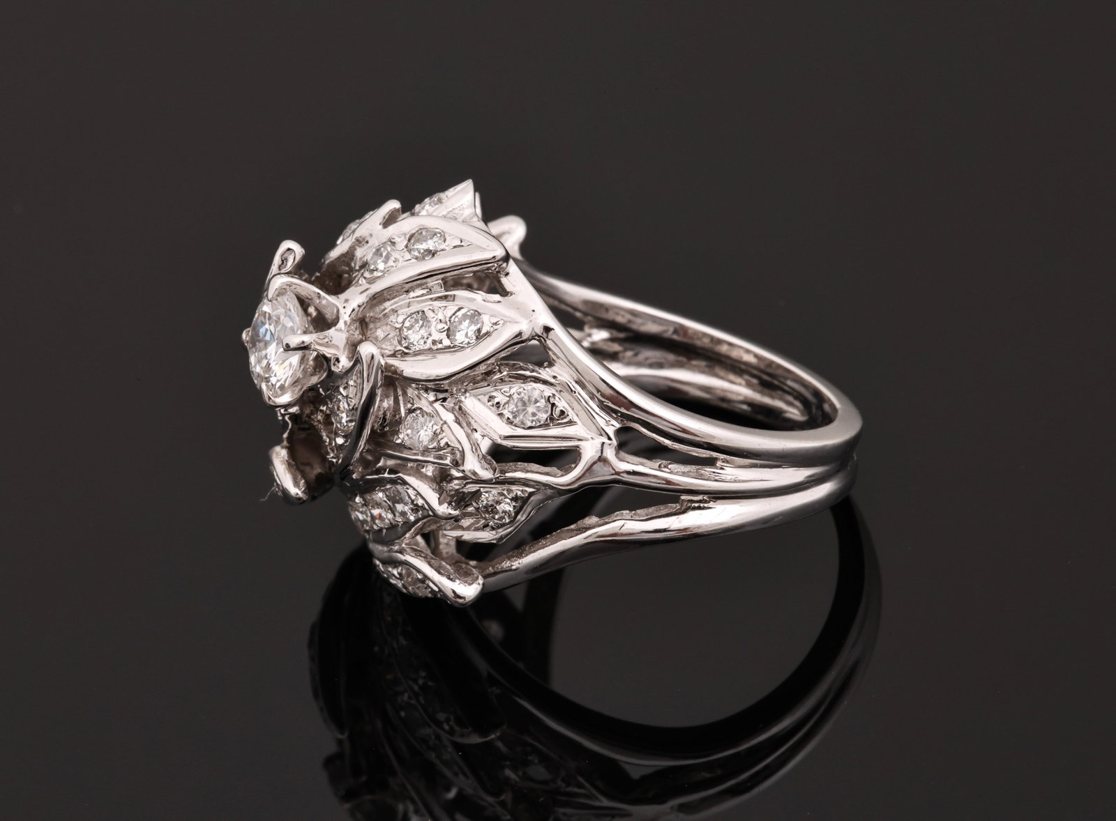 14k WG Diamond Ring - 4
