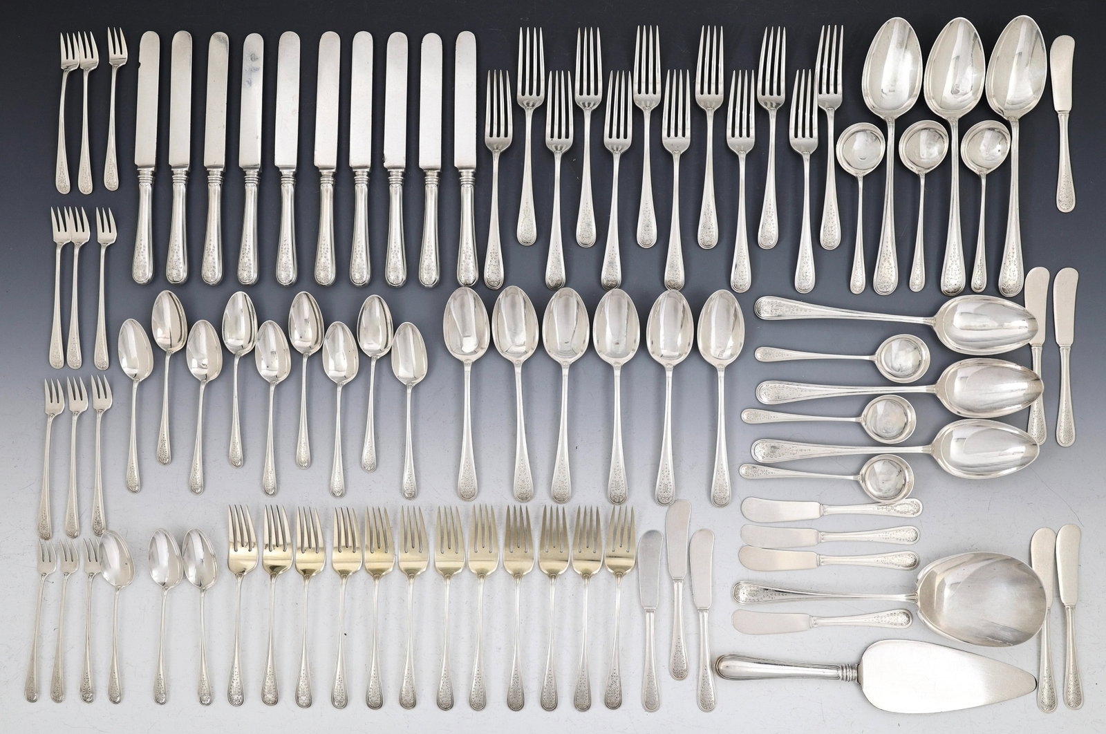 Gorham "Jefferson" Sterling Silver Flatware Service for 6 With Extras (1 of 9)