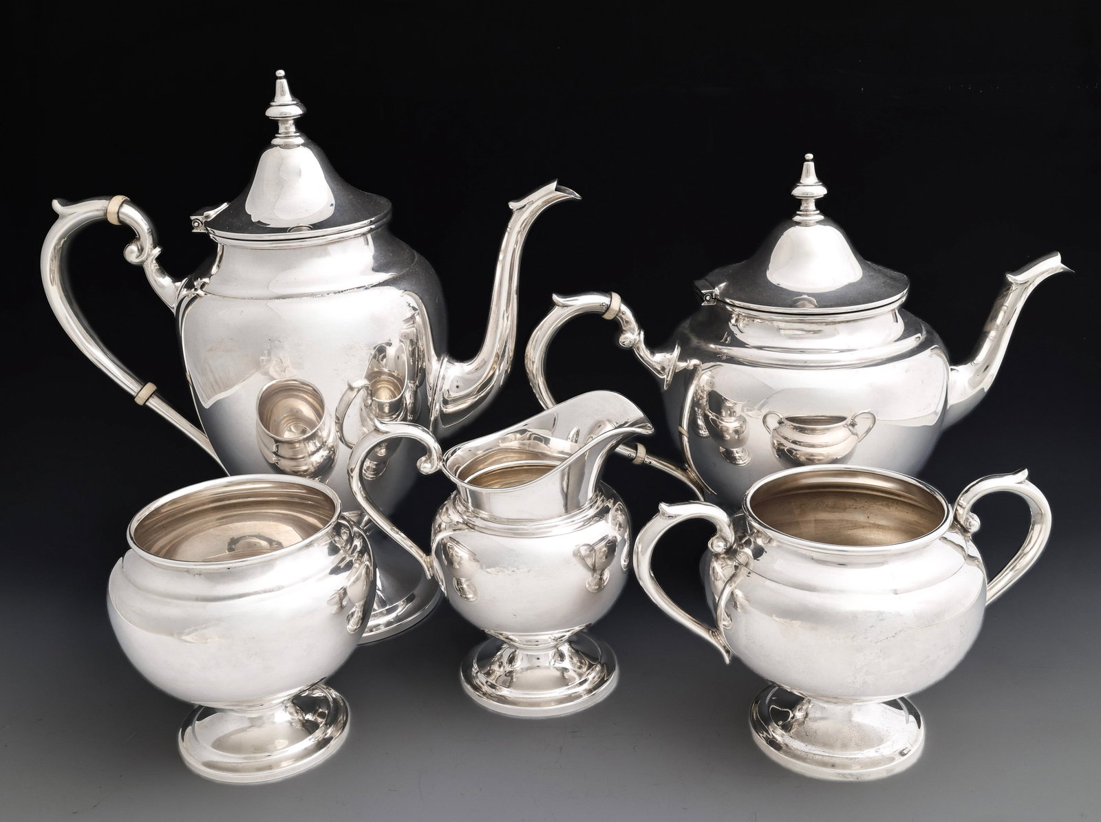 Gorham "Puritan" Sterling Silver Coffee and Tea Service (1 of 12)