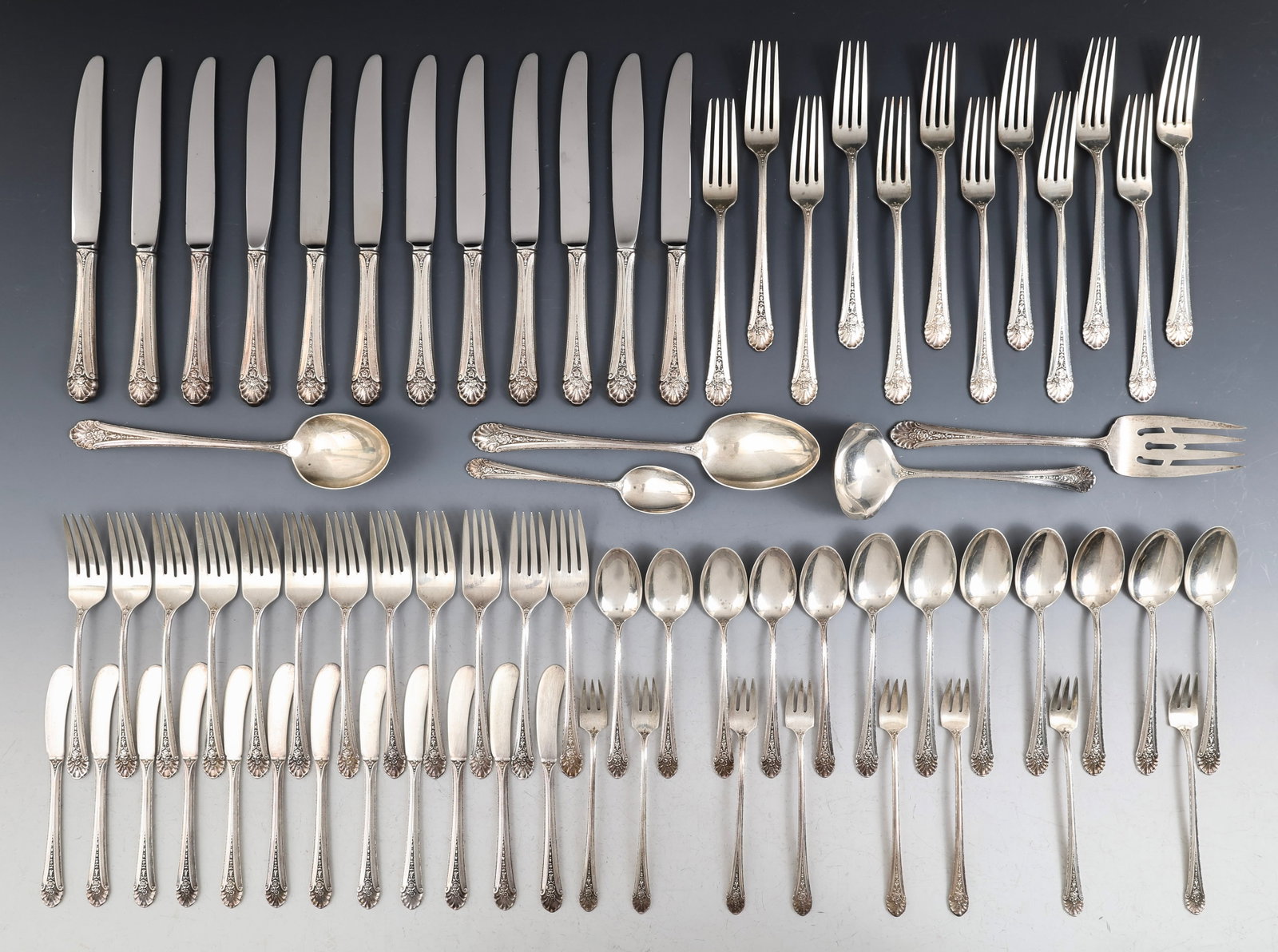 Towle “Royal Windsor?? Sterling Silver Flatware Partial Service for 12 (1 of 8)